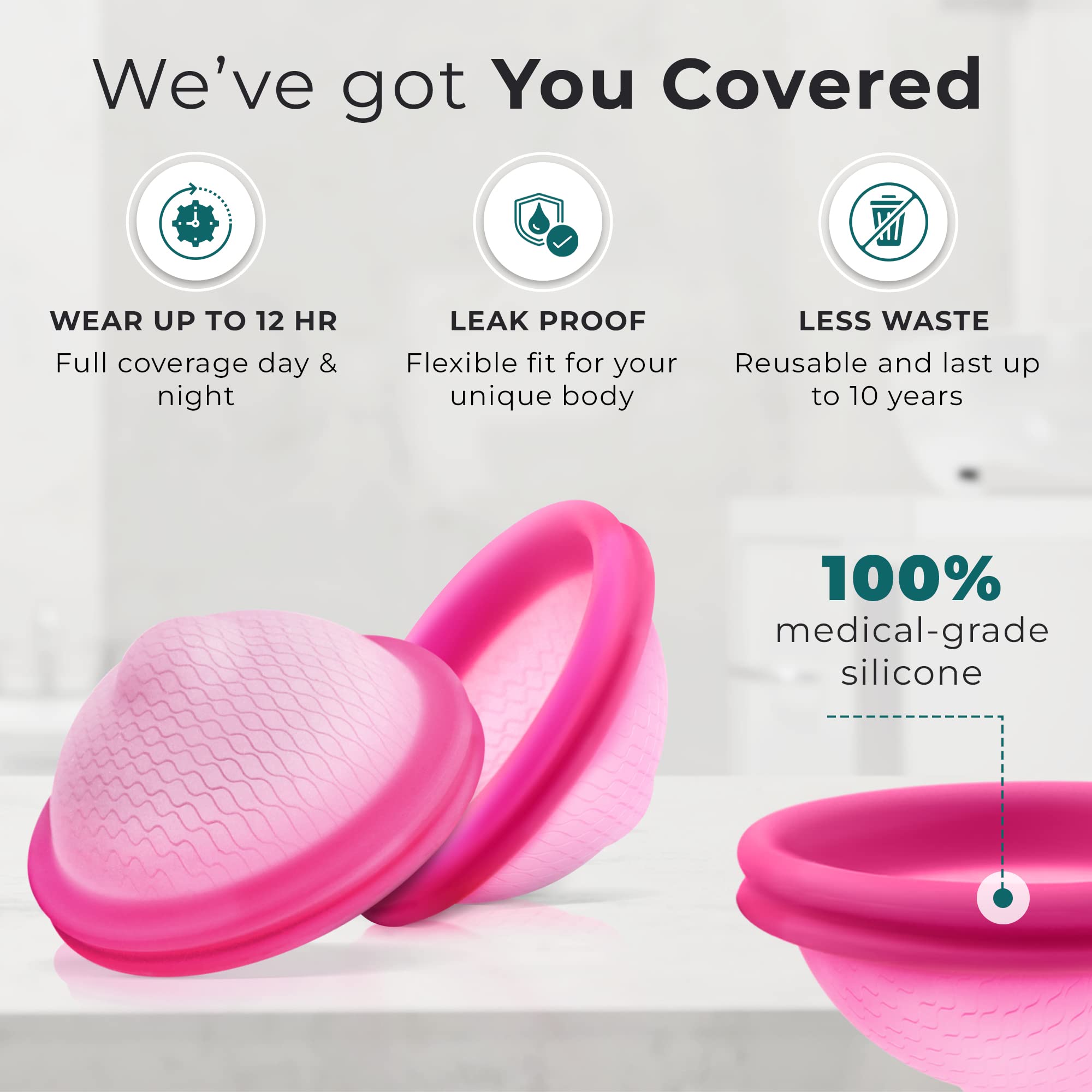 Ecoblossom Reusable Menstrual Disc - Large Menstrual Cup - Soft Period Disc for Women Designed EcoBlossomAu supplements