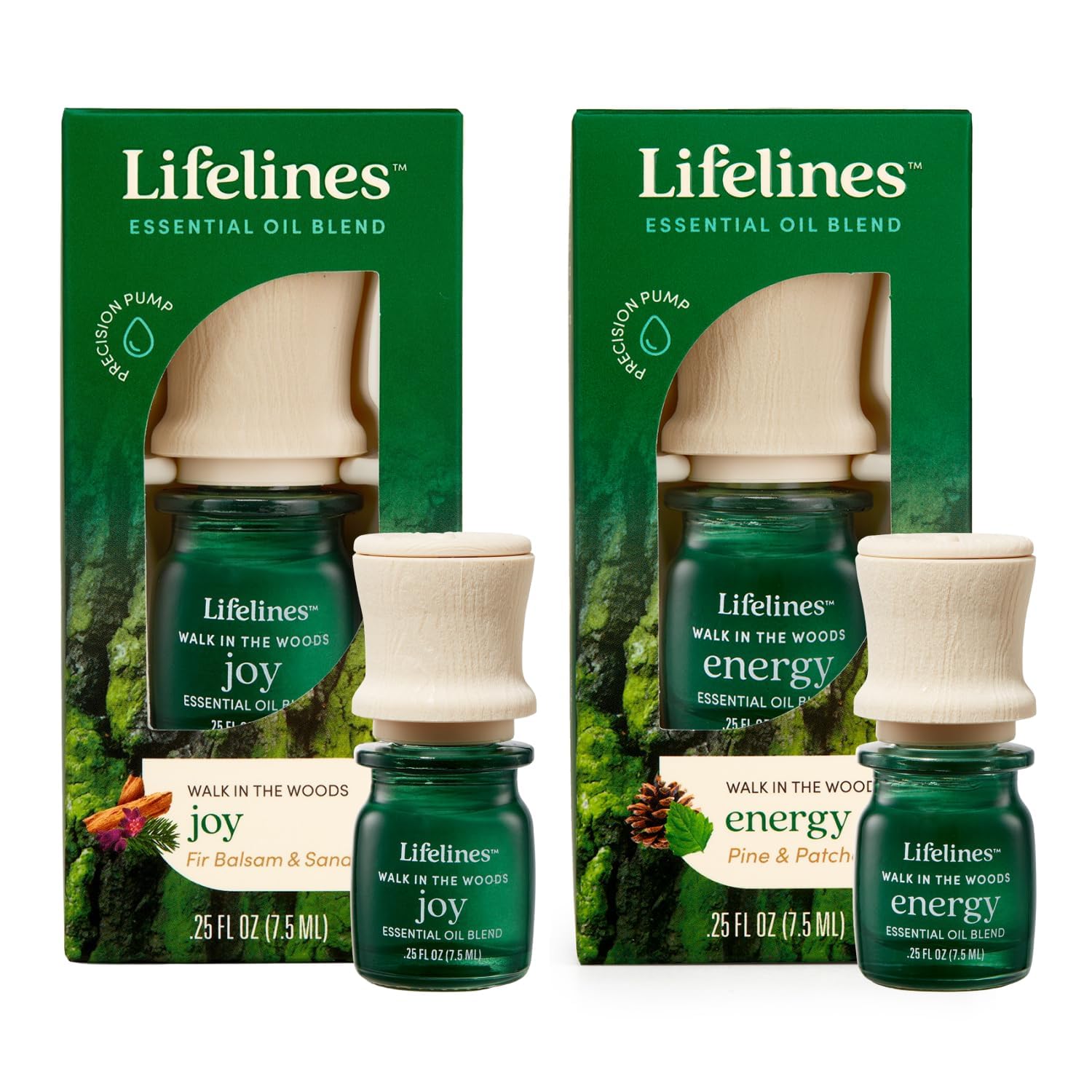 Lifelines Essential Oil Blend 2-Pack, Walk in The Woods: Energy & Joy Oils for Essential Oil Diffuser LifelinesAu supplements