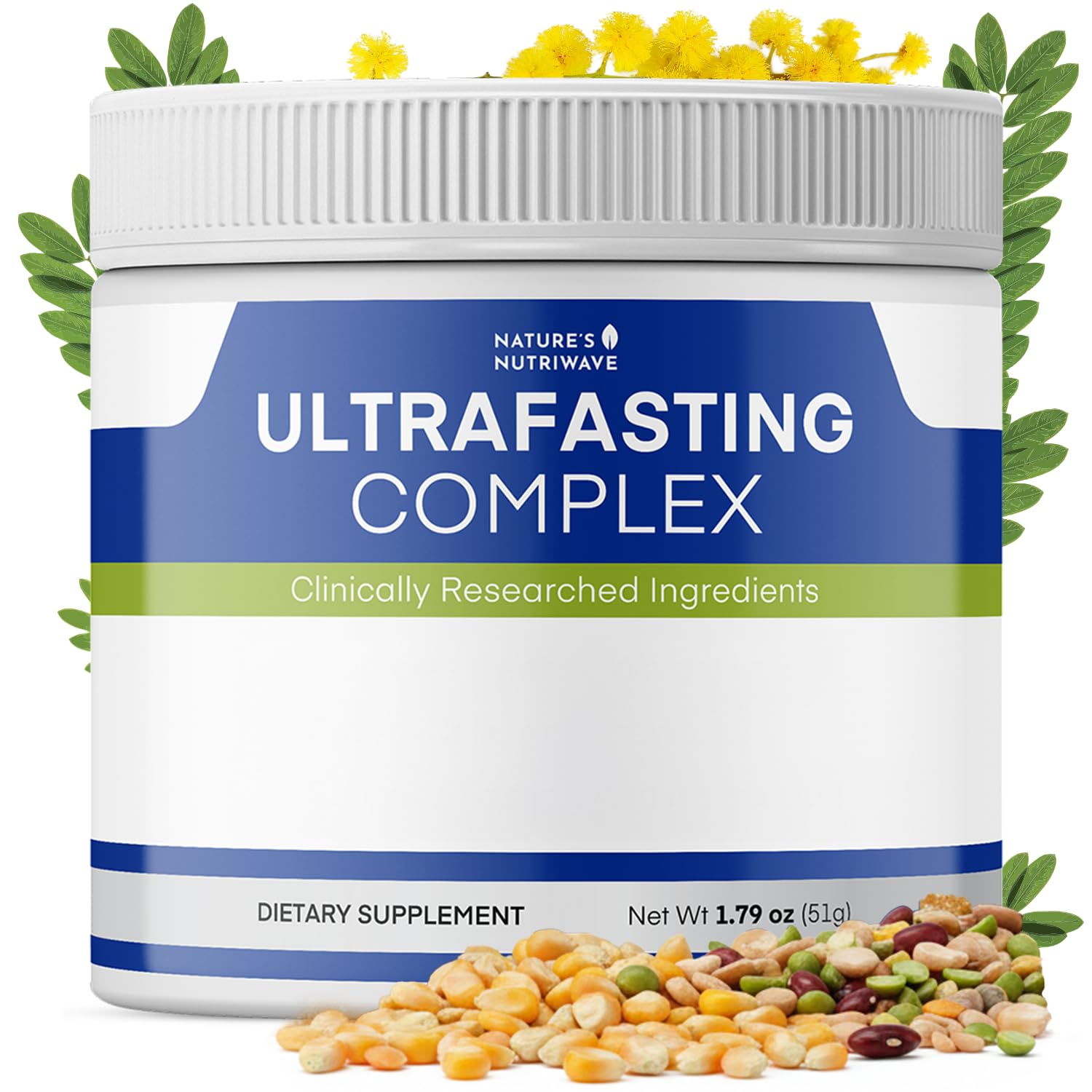 Nature’s NutriWave UltraFasting Complex Powder – Natural Supplement with Niacin, Vitamin B12 & Chromium – Made in the USA,Non-GMO, Easy-to-Use, 1 Month Supply, 1.79oz, 51g Nature’s NutriWaveAu supplements