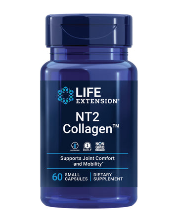 Life Extension NT2 Collagen™, Joint Health Supplement for Joint Comfort & Mobility, Gluten-Free, Non-GMO, 1 Daily, 60 Small Capsules Life ExtensionAu supplements