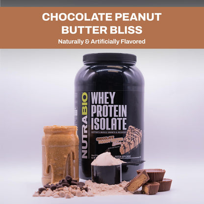 NutraBio Whey Protein Isolate Supplement – 25g of Protein Per Scoop with Complete NutraBioUS supplements