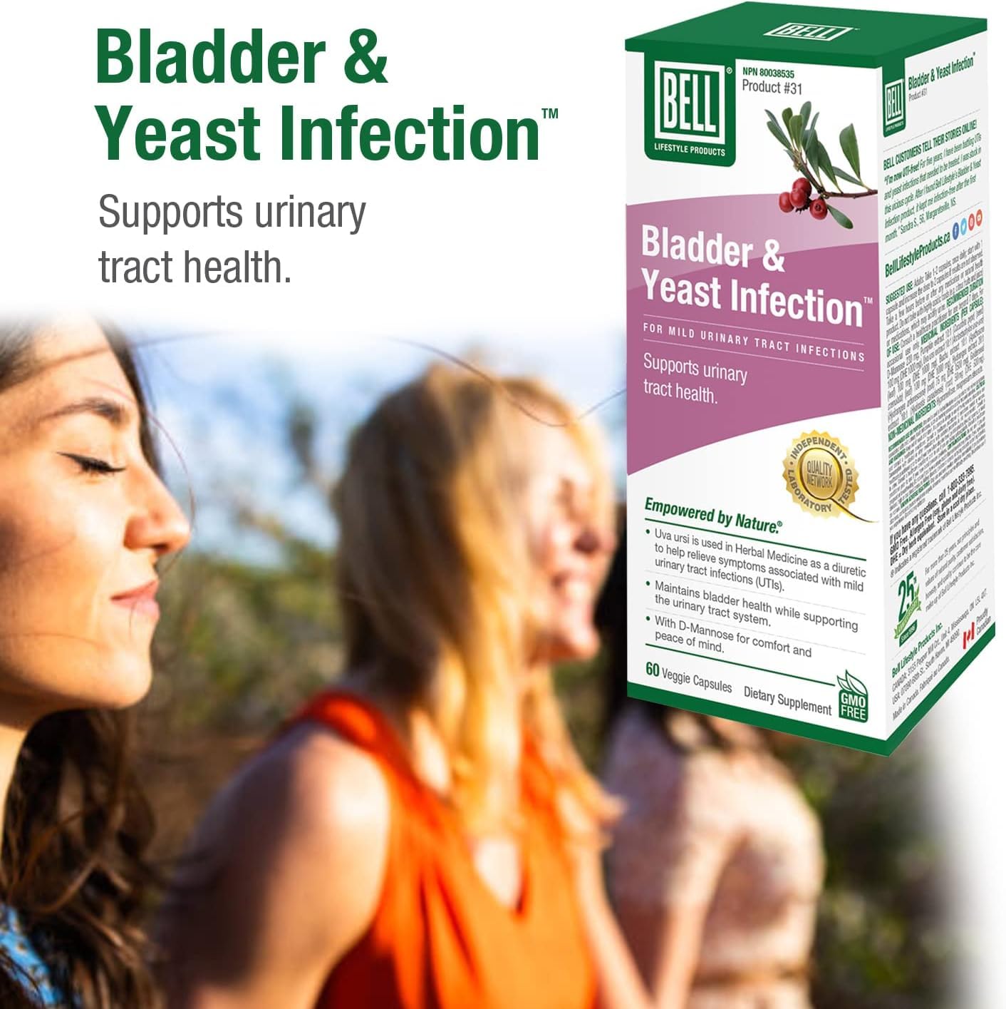 Bell Lifestyle Products Bladder Health and Yeast Balance - 60 Capsules BellAu supplements