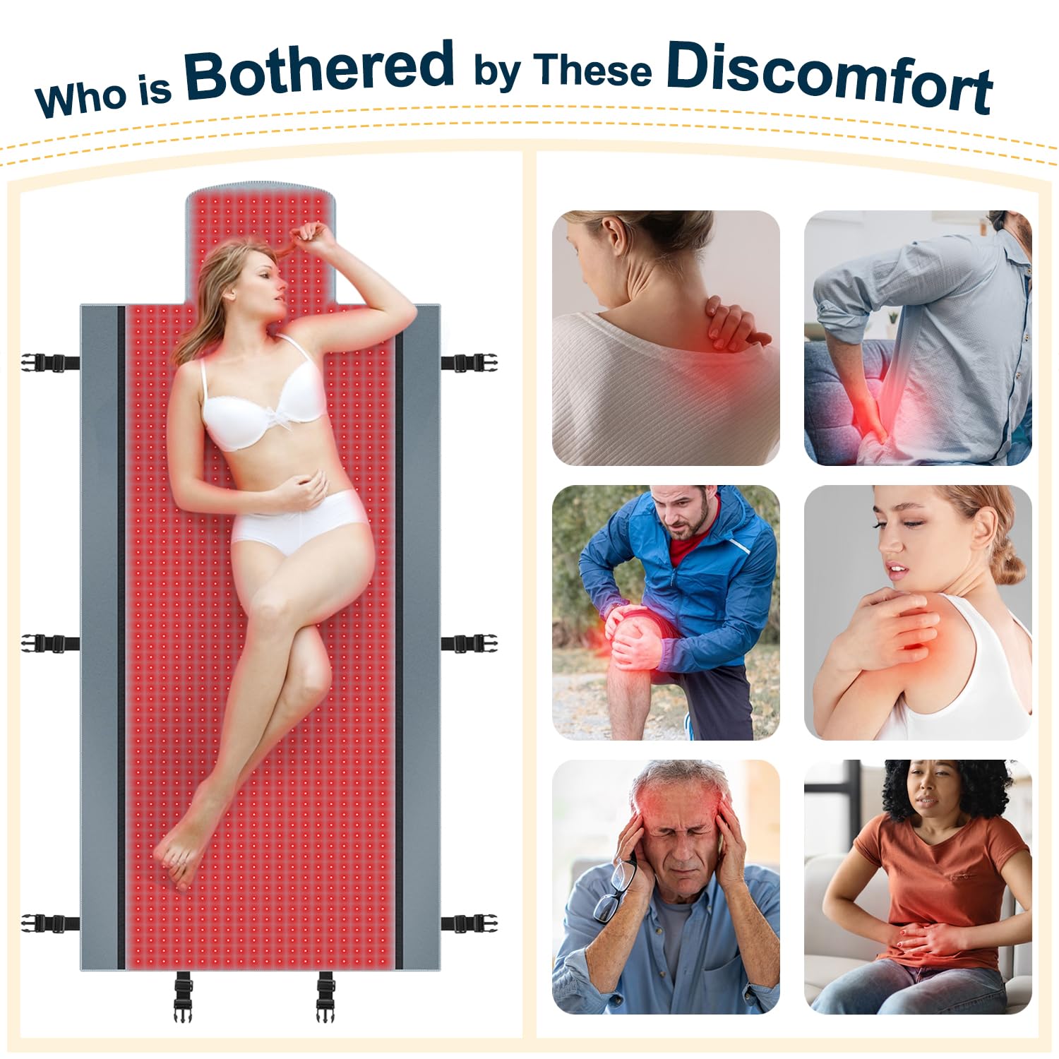 Red Light Therapy for Body - Full Body Red Light Therapy Mat, 71.0x33.30in, 2570Pcs 660nm KaoudtAu supplements