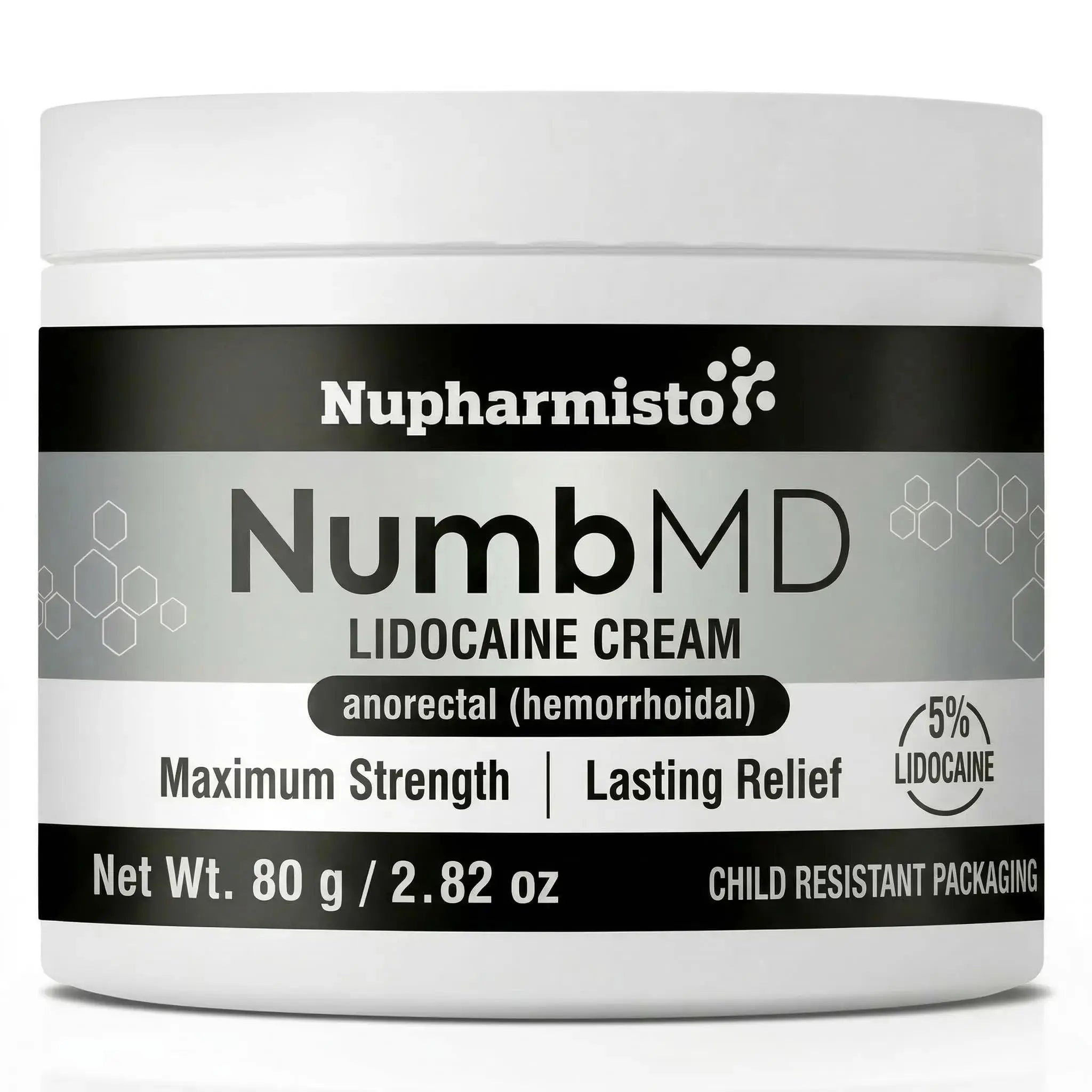Nupharmisto Numbing Cream Maximum Strength : Long Lasting Numbing Cream with 5X Numbing - Emu Oil and Arnica 80 g / 2.82 oz NupharmistoAu supplements