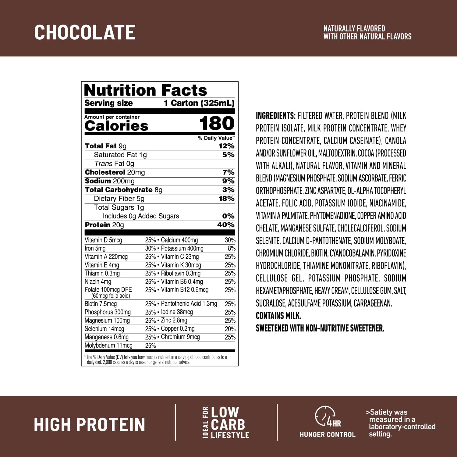 SlimFast High Protein Chocolate Bundle- 12 Count of Chocolate High Protein Meal SlimFastUS supplements