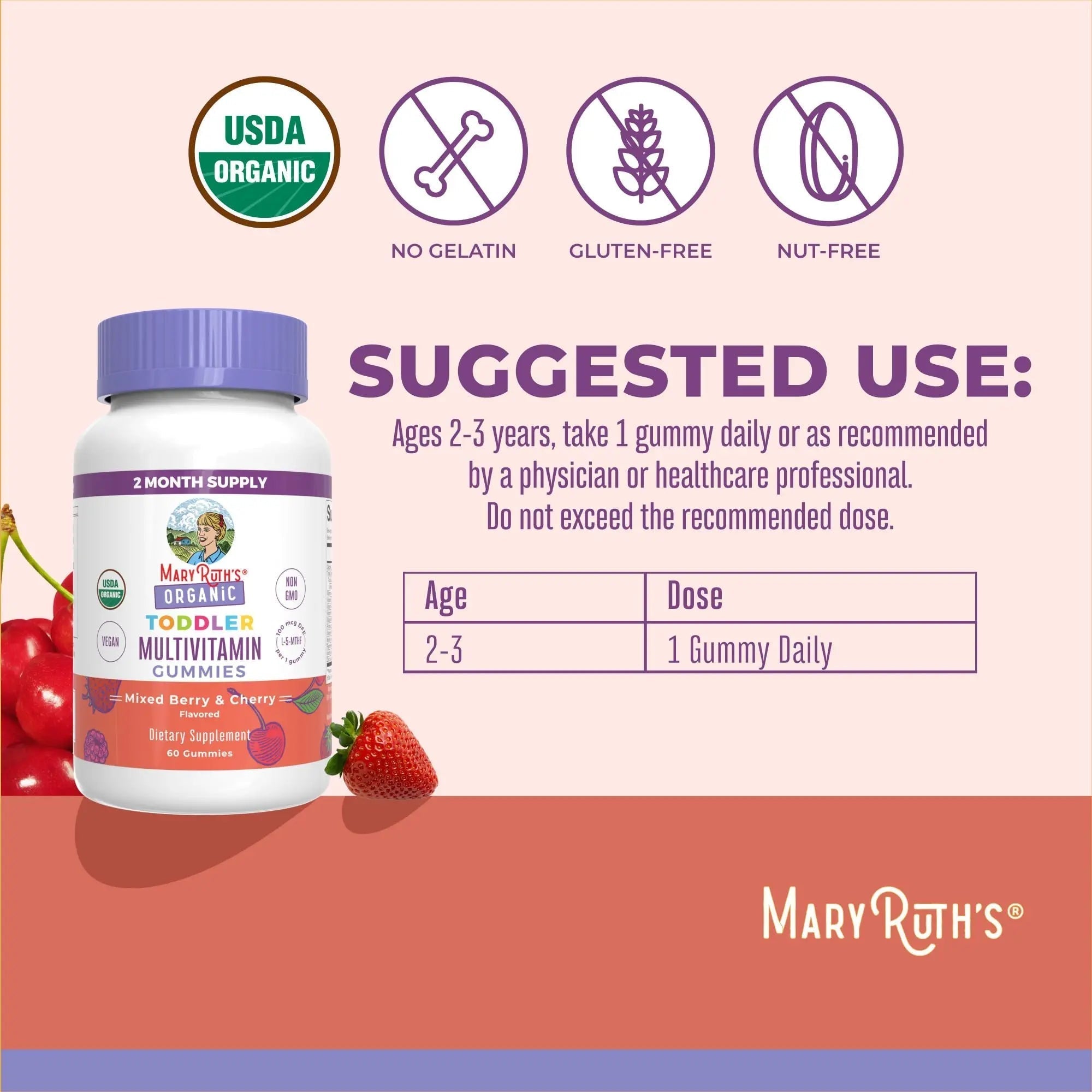 MaryRuth Organics Vitamin Gummy | Kids and Toddlers Age 2+ | USDA | Daily Vitamin C | D3 | Zinc | MaryRuth OrganicsAu supplements