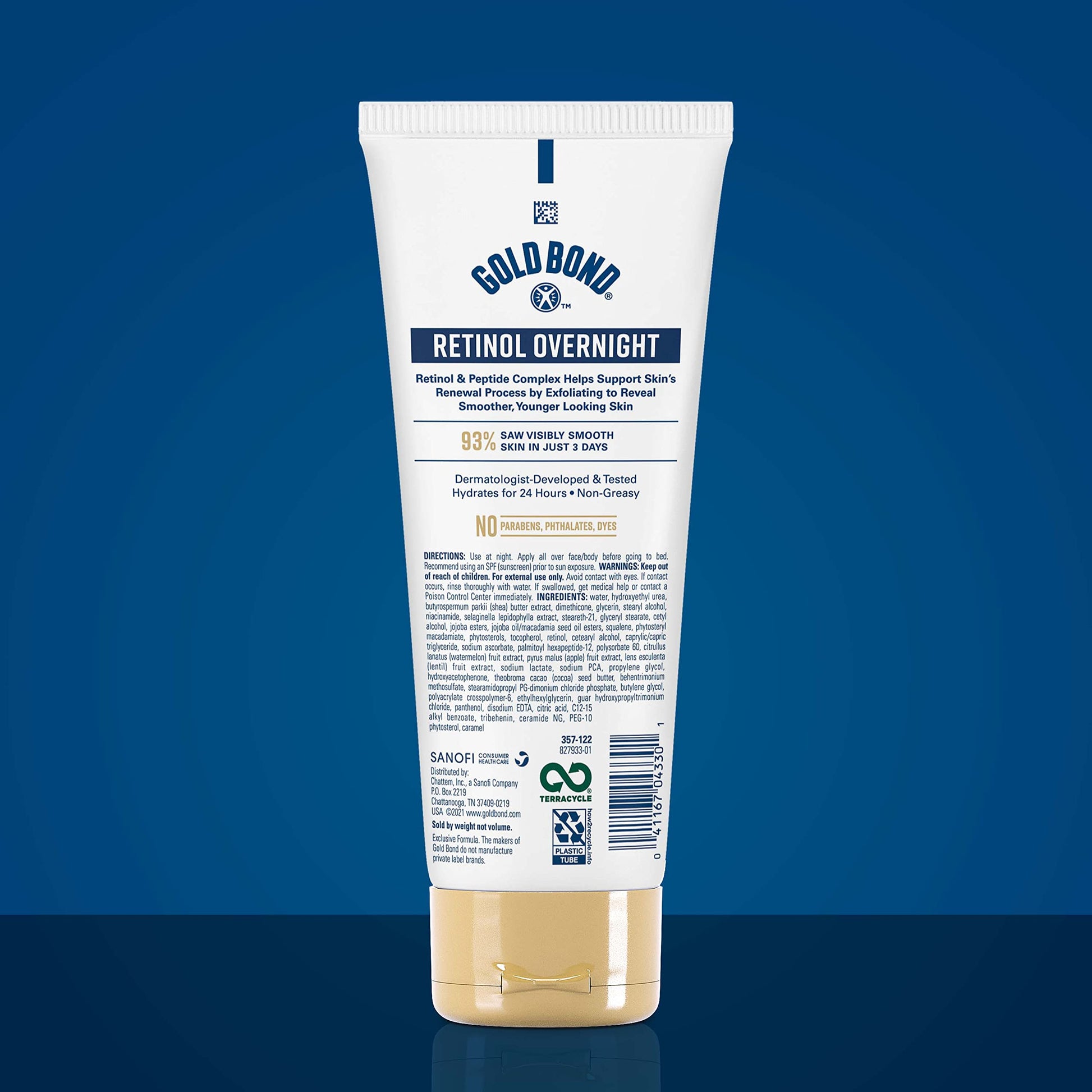 Gold Bond Age Renew Retinol Overnight Body & Face Lotion, With Retinol Gold BondAu supplements