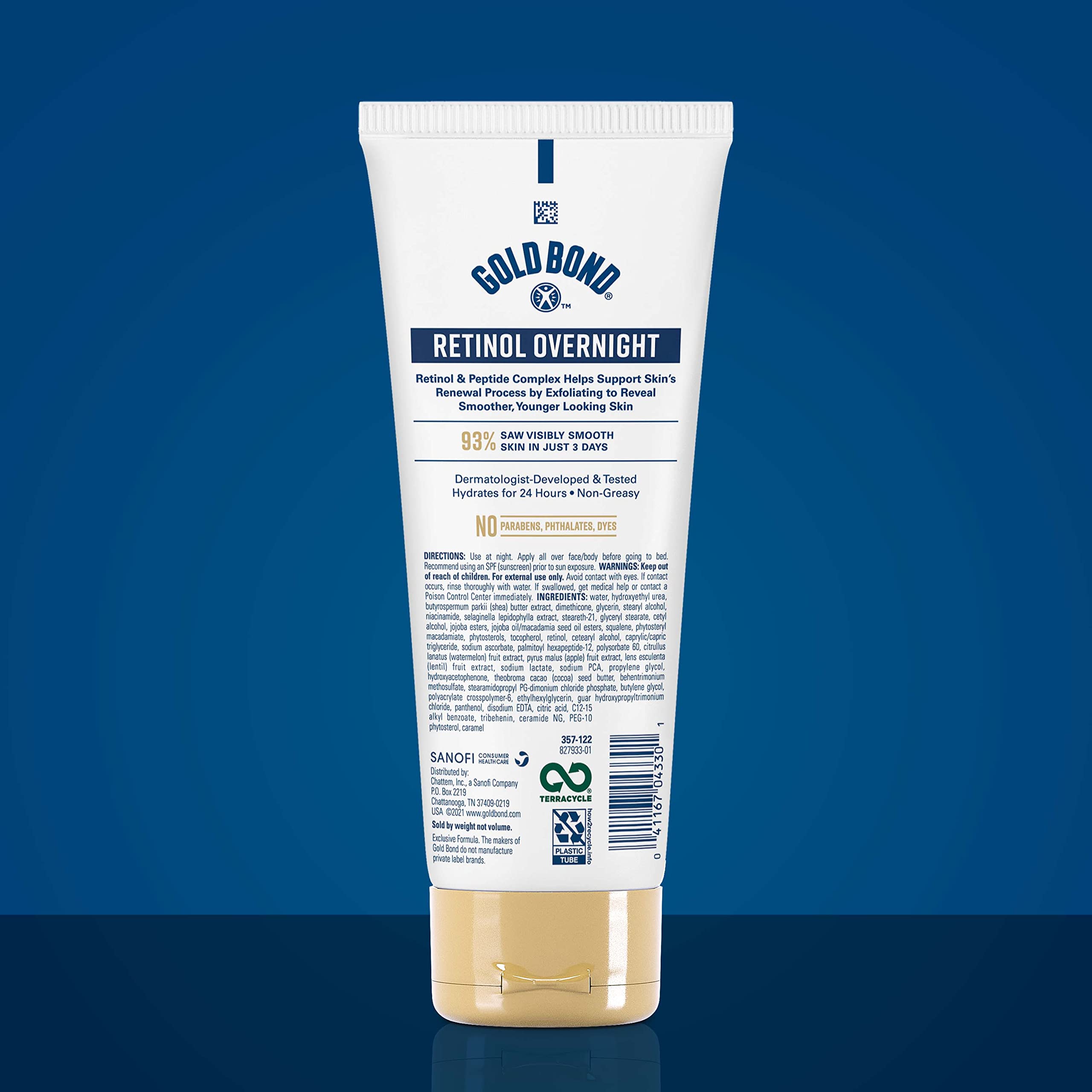 Gold Bond Age Renew Retinol Overnight Body & Face Lotion, With Retinol Gold BondAu supplements