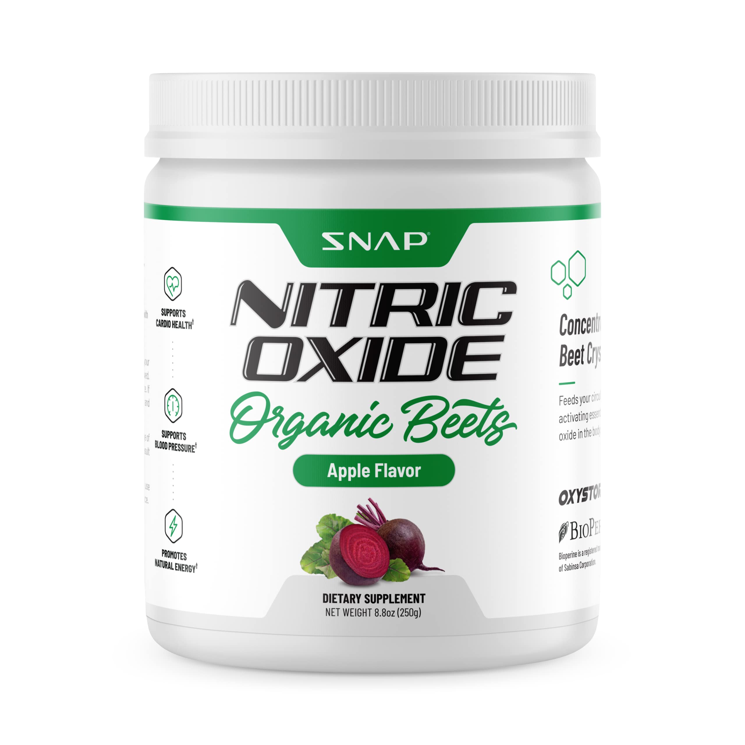 Snap Supplements USDA Organic Beet Root Powder, 3-in-1 Nitric Oxide Supplement Snap SupplementsAu supplements