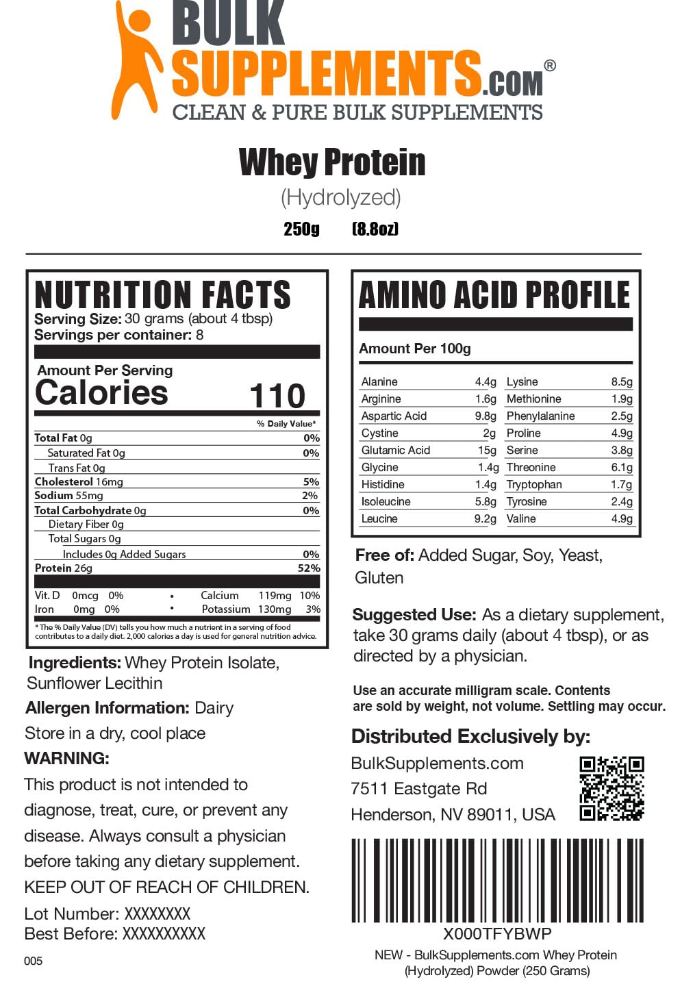 BULKSUPPLEMENTS.COM Hydrolyzed Whey Protein Isolate - Isolate Protein Powder BULKSUPPLEMENTS.COMUS supplements