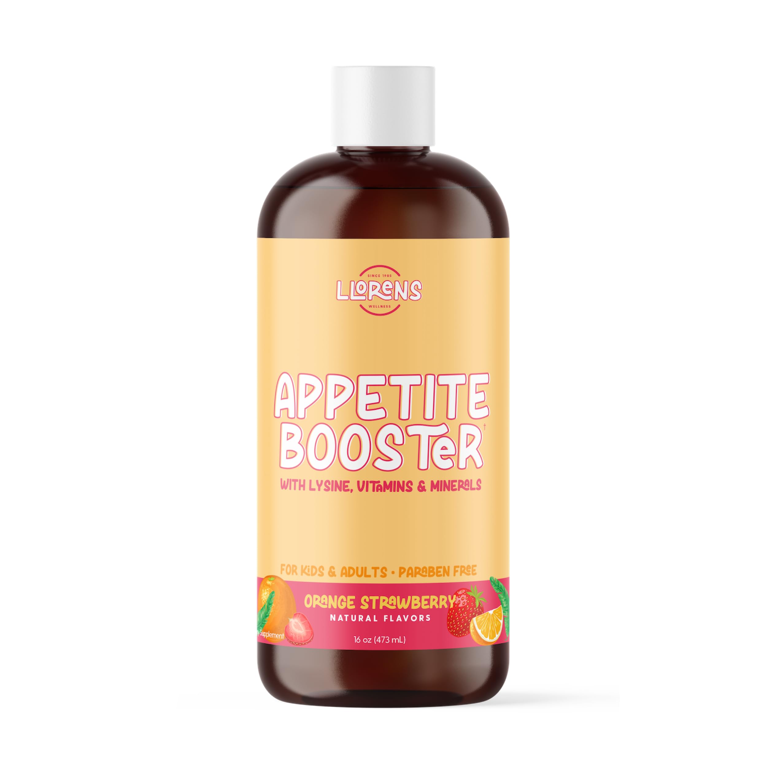 Appetite Booster Weight Gainer for Kids, 16 Fl Oz, Natural Orange Strawberry By Llorens Wellness LLORENS PHARMACEUTICALAu supplements