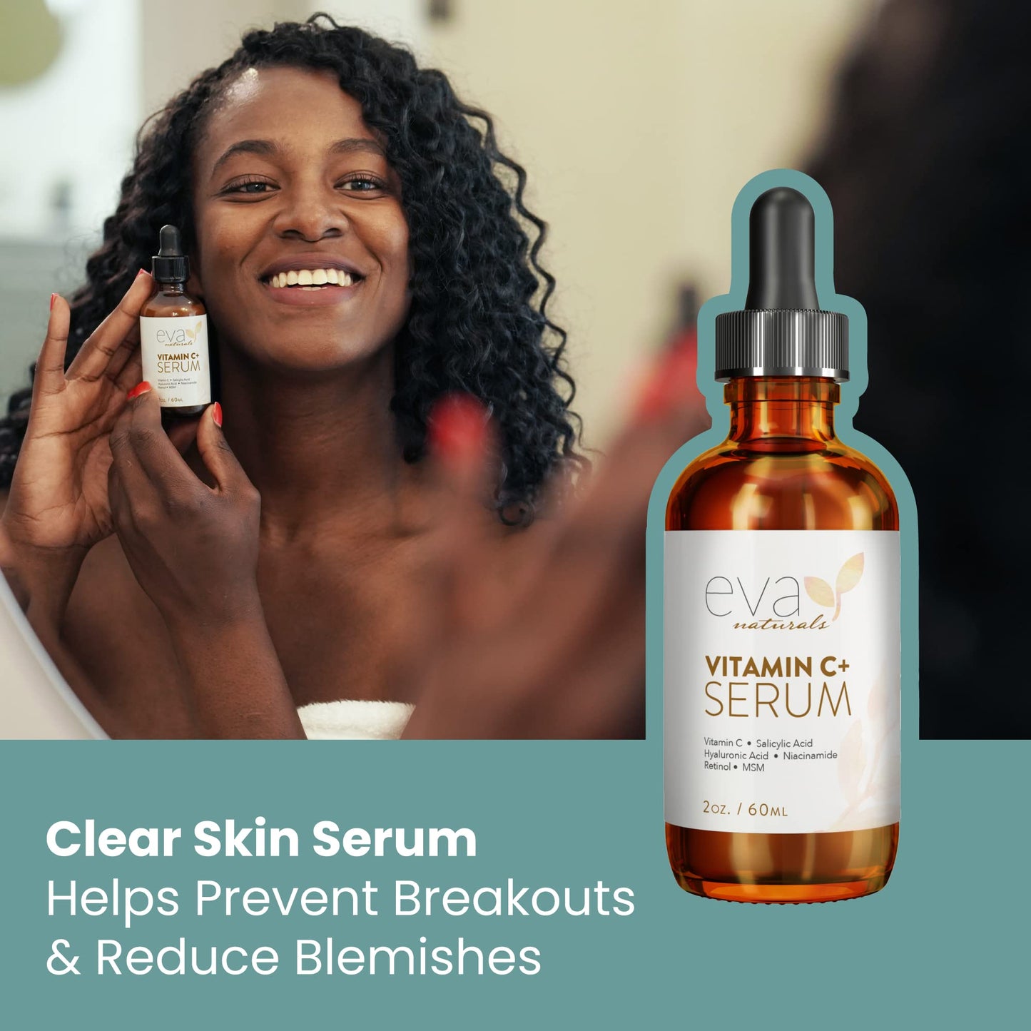 Vitamin C Serum for Face - Vitamin C Facial Serums with Hyaluronic Acid, Retinol Eva NaturalsUS supplements