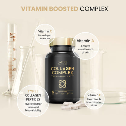 Advanced Collagen Complex | 1593mg Vitamin Boosted Complex for Glowing Hair, Skin & Nails Oxford OrganicsUS supplements