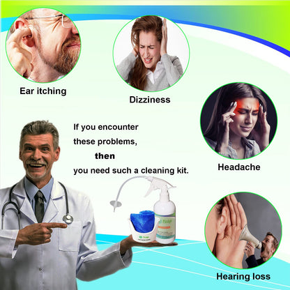 Ear Wax Removal Tool, Ear Cleaning Kits Safe Ear Irrigation Kit Ear Flush QISXROVYUS supplements