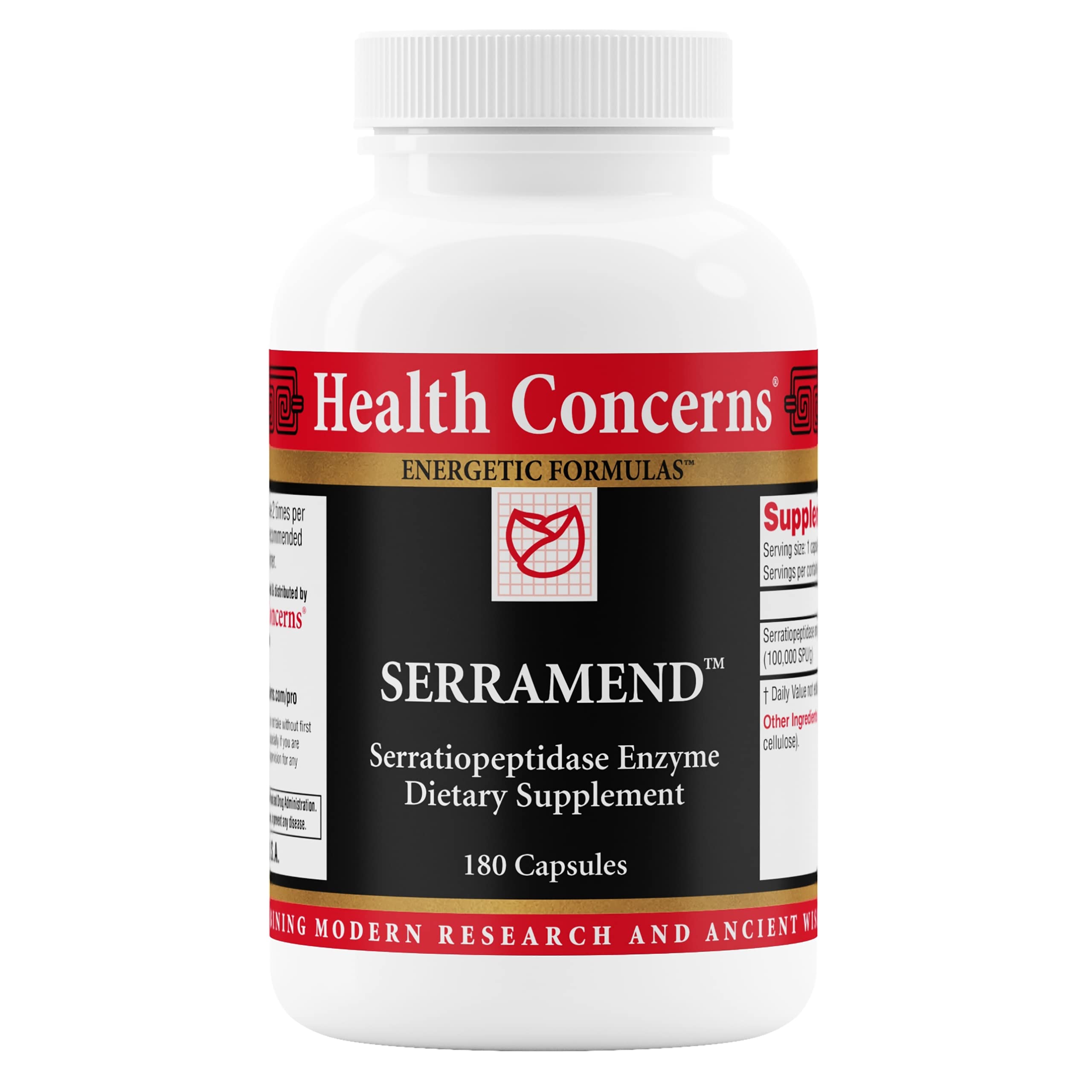 Health Concerns Serramend – Immune Defense Support Supplement – Serrapeptase Proteolytic Enzyme – Blood Circulation – Chinese Herbal Supplement for Men & Women – 180 Capsules Health ConcernsAu supplements