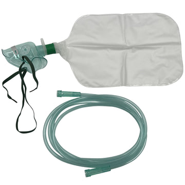 1pk Pediatric Non-Rebreather Oxygen Mask w/6.8Ft Crush ResistantTubing ResOneAu supplements