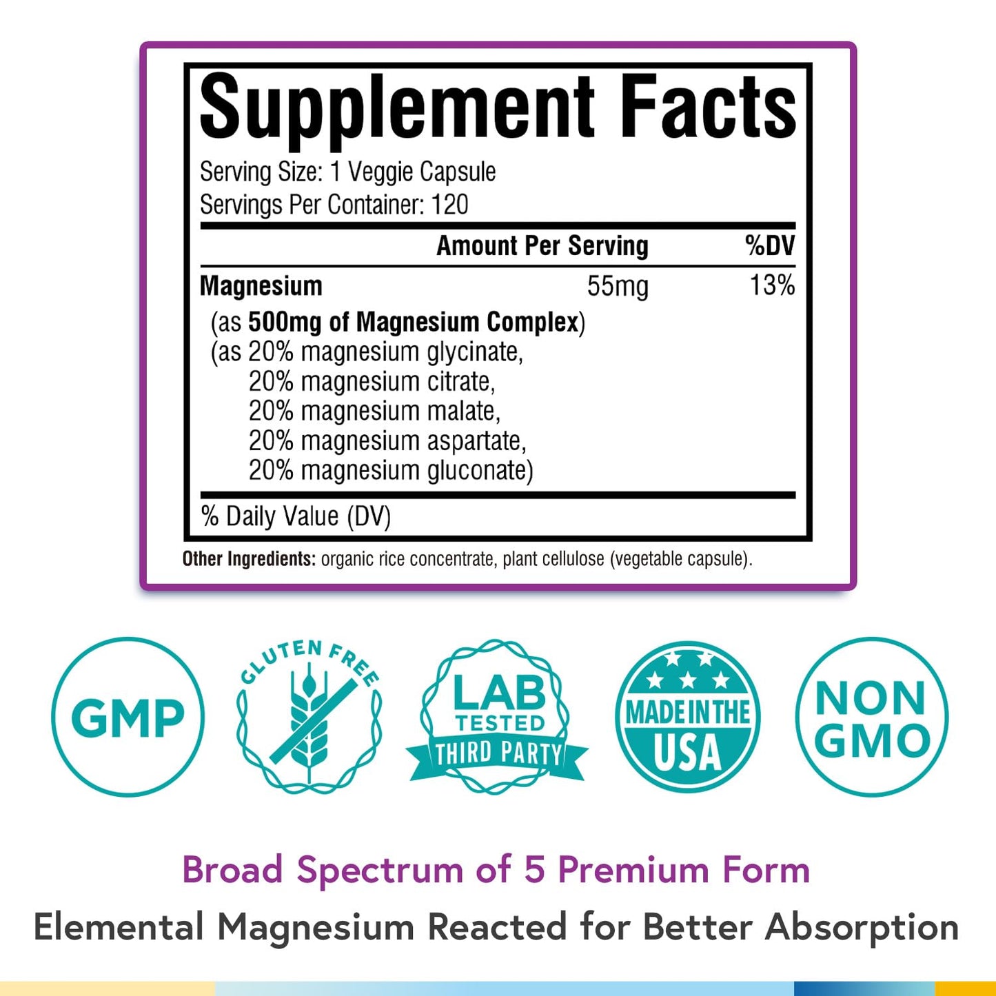 Terranics Magnesium Complex, Total 240 Capsules, Max Absorption, Glycinate, Citrate TerranicsUS supplements