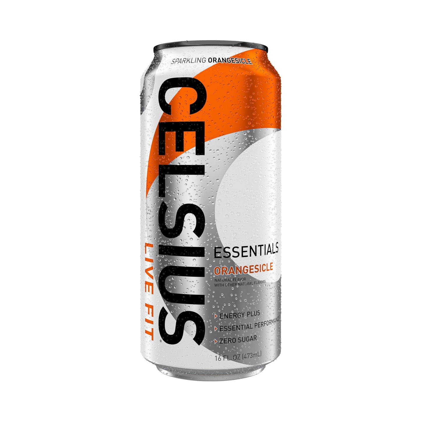 CELSIUS ESSENTIALS, Sparkling Orangesicle, Performance Energy Drink 16 Fl Oz (Pack of 12) CELSIUSUS supplements