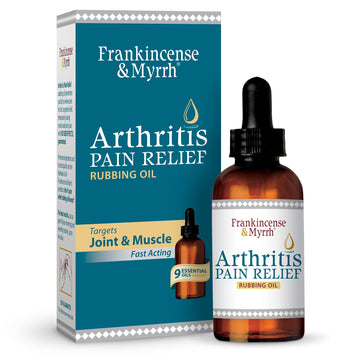 Frankincense & Myrrh Arthritis Pain Relief Rubbing Oil – Arthritis Pain Reliever with Frankincense Essential Oil for Sciatica, Lower Back, Neck, Hands, Knees, Joints and Shoulders, 2 fl.oz. - 1 Pack FRANKINCENSE & MYRRHAu supplements