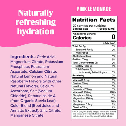 Ultima Replenisher Daily Electrolyte Drink Mix – Pink Lemonade, 30 Serving – Hydration Ultima ReplenisherUS supplements