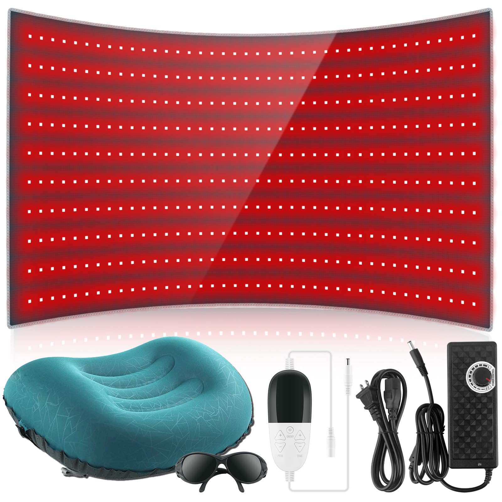 Red Light Therapy Pad 38 * 23.6 in - Red Light Therapy Body, 400 LEDs Using 660nm Red Light RutollmitAu supplements