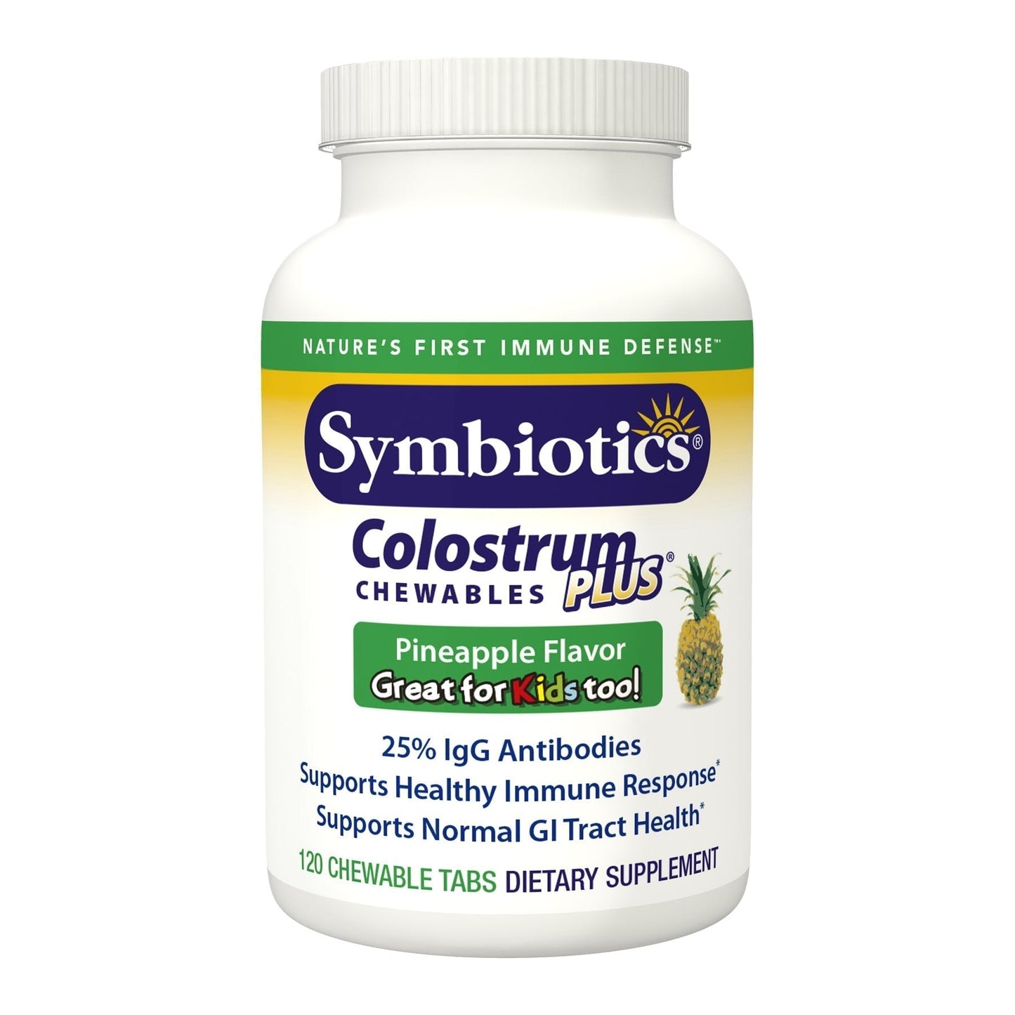 Symbiotics Immunity Support Colostrum Plus Chewables (Pineapple) SymbioticsUS supplements