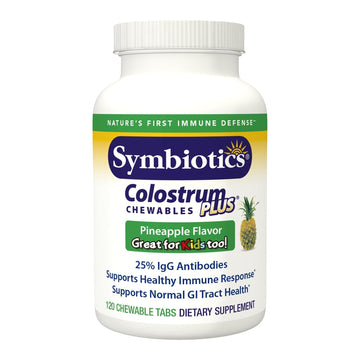Symbiotics Immunity Support Colostrum Plus Chewables (Pineapple) SymbioticsUS supplements
