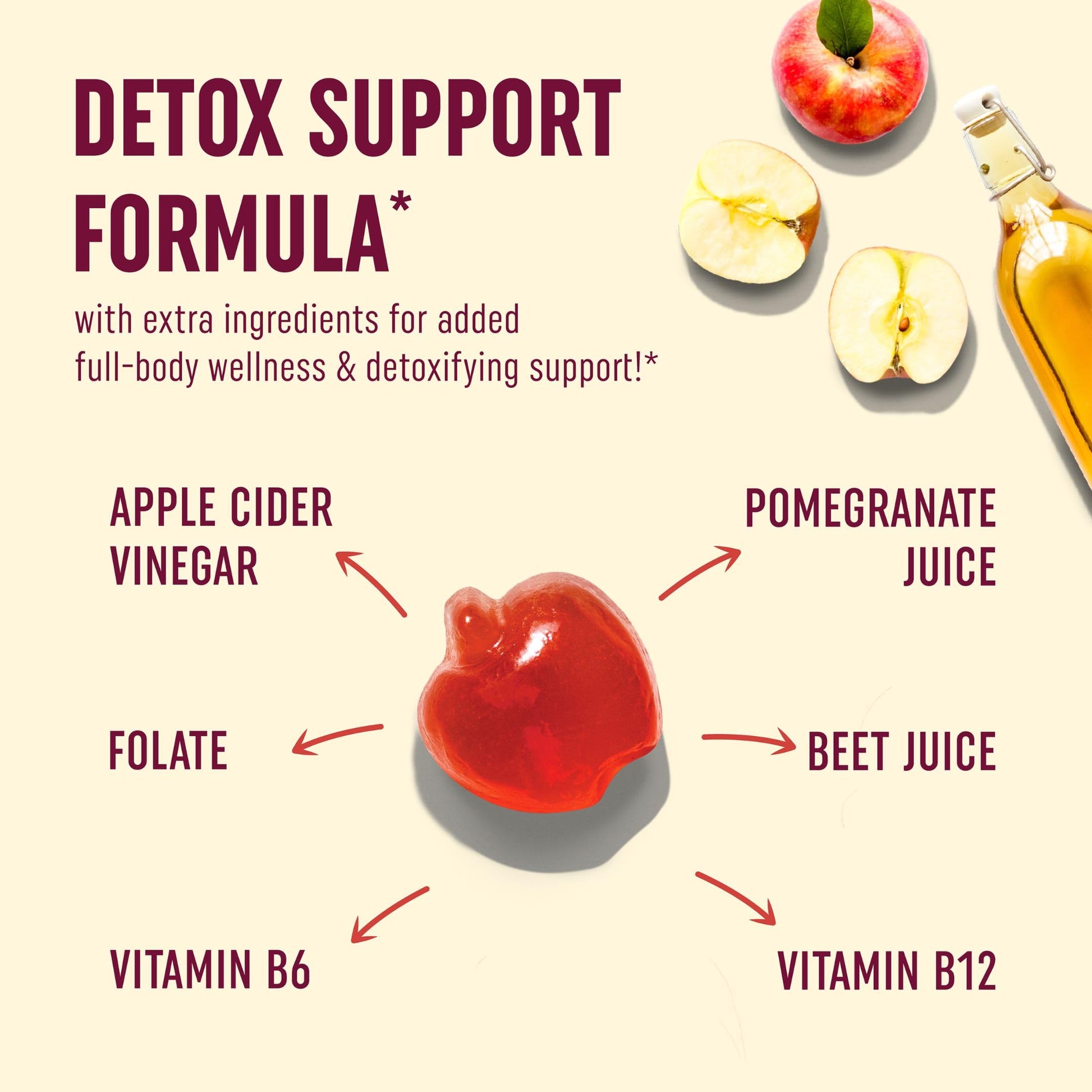 Organic Apple Cider Vinegar Gummies (60 Ct.) | Weight, Digestion, Detox, Immunity & Diet Support MAV NUTRITIONUS supplements