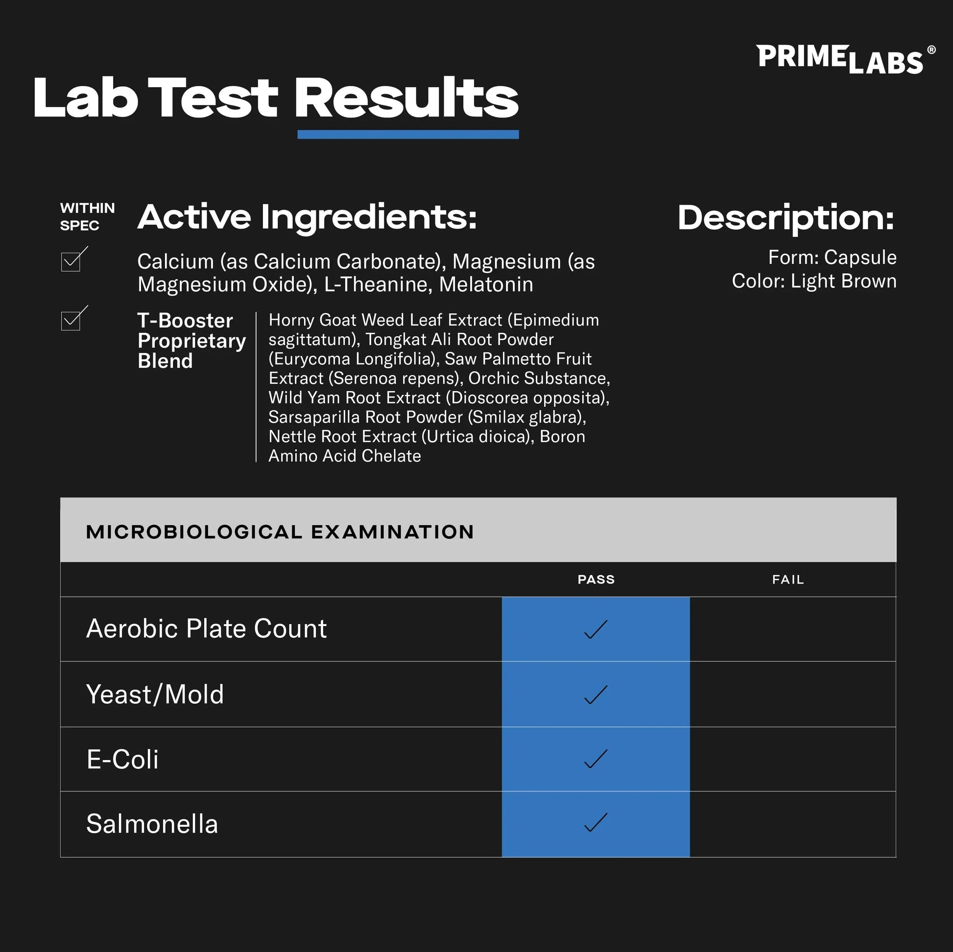 Prime Labs Night Duty - Nighttime Testosterone Booster & Sleep Support - PM Rest & Muscle Recovery Supplements - 60 Count Prime LabsAu supplements