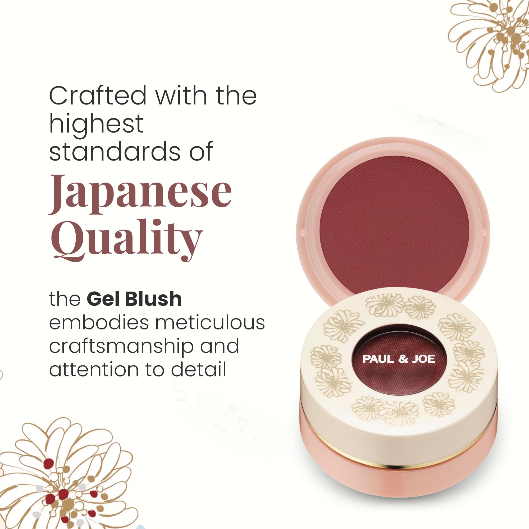 Paul & Joe Gel Blush, Bright and Buildable Blush Makeup, Water-Based Gel Makeup Blush with Hydrating Oils for Dewy, Radiant Finish, Garnet and Wine Red Cheek Tint, 05 Sommeliere, 0.71 oz Paul & JoeAu supplements