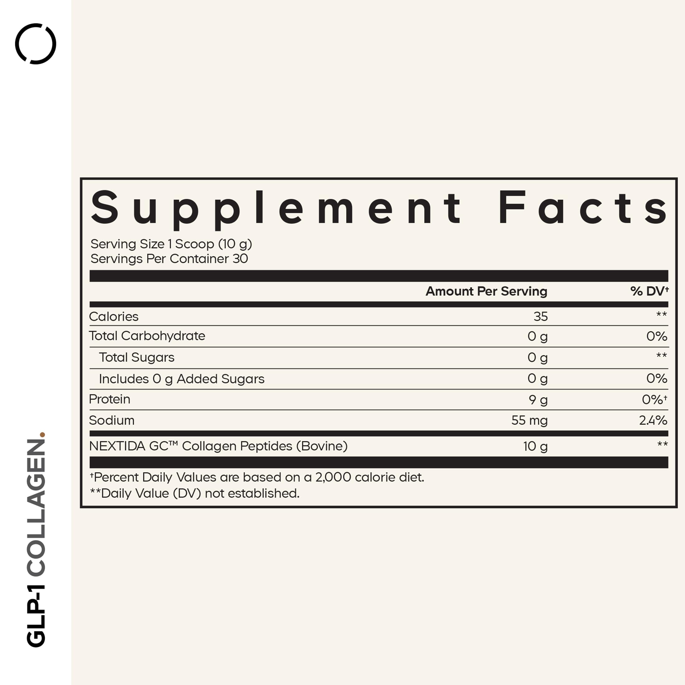 Codeage GLP-1 Collagen Powder Supplement - Nextida GC Collagen Peptides - GLP 1 Support - Hydrolyzed, Grass-Fed, Type I & III, Unflavored - Non-GMO, Gluten-Free, Dairy-Free - 10.58 Oz CodeageAu supplements