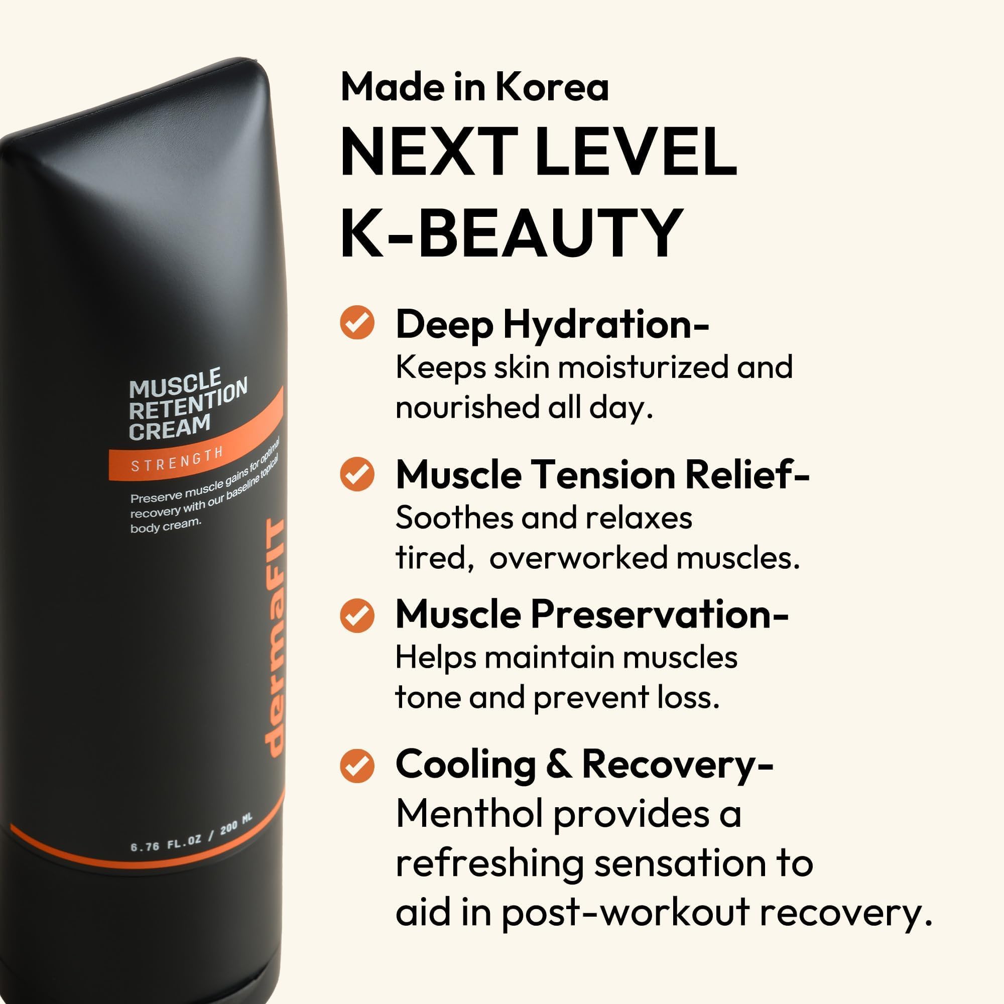 dermaFIT Strength Muscle Maintenance Body Cream - Post Workout Prevents Muscle Loss for Men & Women, Muscle Retention Cream, 30ml, No Artificial Fragrance, M.A.X. Tech, Topical Analgesic for Muscle dermaFITAu supplements
