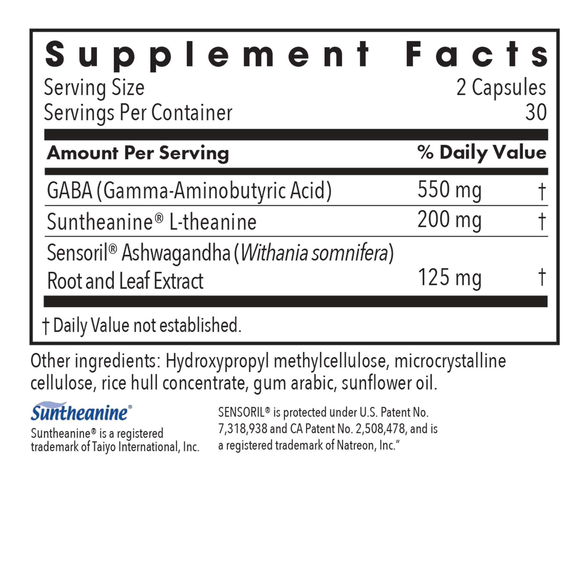 ARG Zen Adapt - 200 mg L-Theanine, 125 mg Ashwagandha & 550 mg GABA - Supports Stress Response and Calmness - Vegetarian Capsules - Hypoallergenic Formula - 30 Servings - 60 Capsules Allergy Research GroupAu supplements