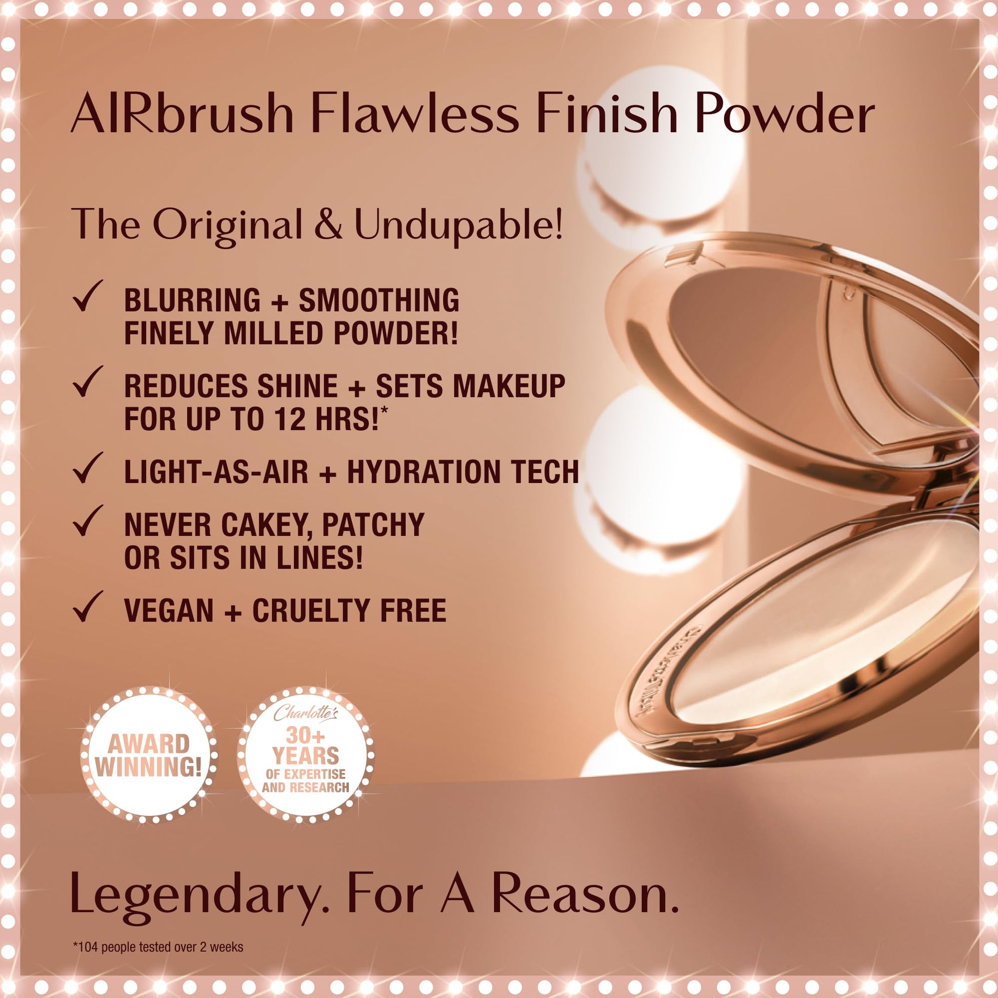 Charlotte Tilbury Airbrush Flawless Finish Setting Powder - Pore-Blurring Pressed Powder for Face Makeup to Minimize Shine with a Soft-Focus Finish - 1 Fair Charlotte TilburyAu supplements