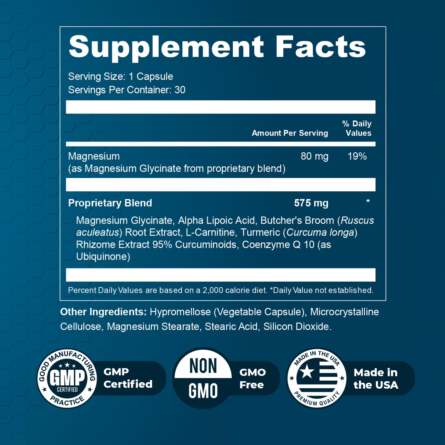 Nature’s NutriWave Alphacur – Natural Supplement with Magnesium, Alpha Lipoic Acid, Turmeric & CoQ10 – Non-GMO, 100% Natural, Made in the USA, GMP-Certified – 30 Capsules, 2 Month Supply Nature’s NutriWaveAu supplements