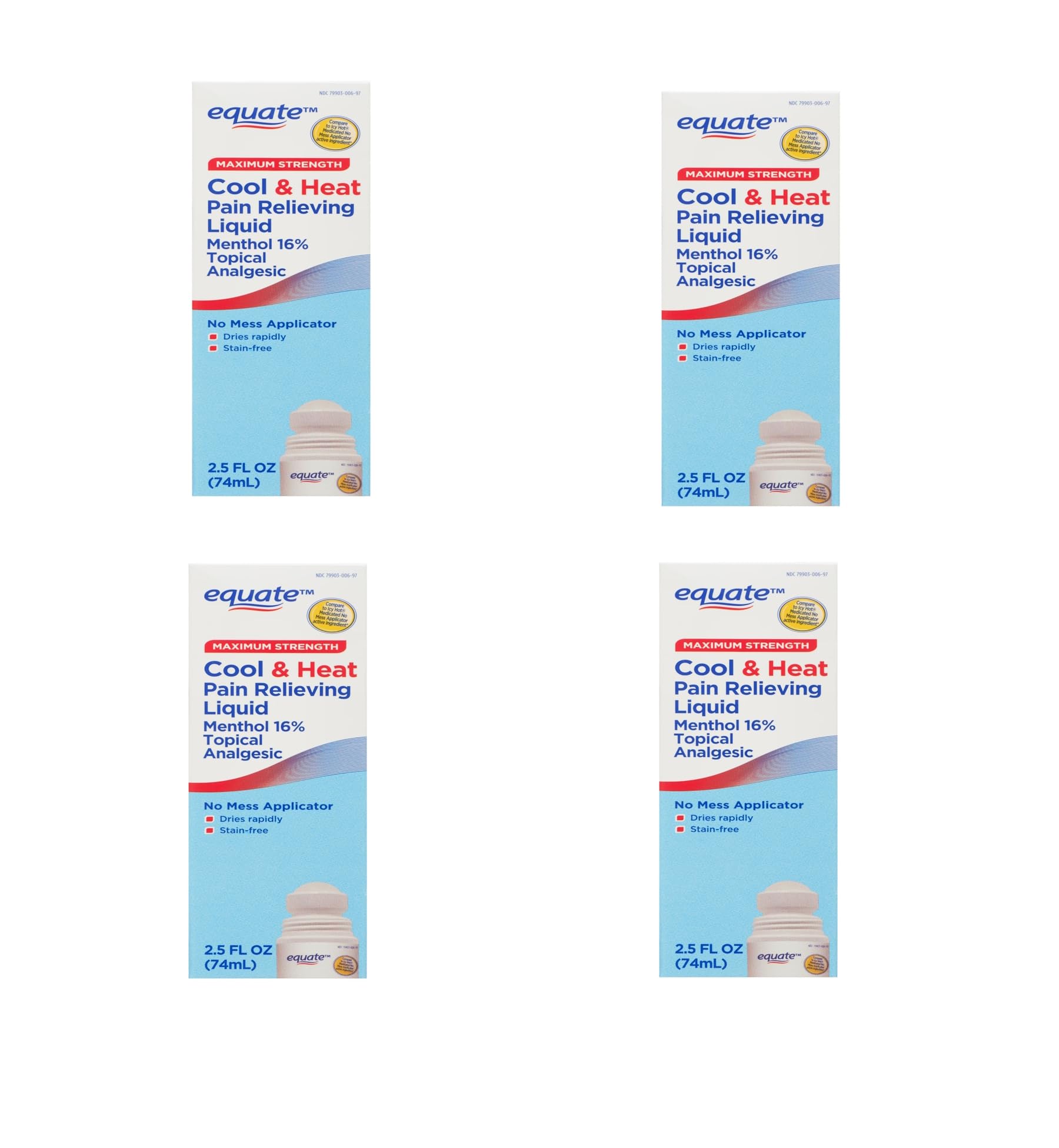 Equate Maximum Strength Cool & Heat, Equate Cool & Heat Pain Relief, Joint Pain Relief, 2.5 fl. oz, Pack of 2 Aus HealthcareAu supplements