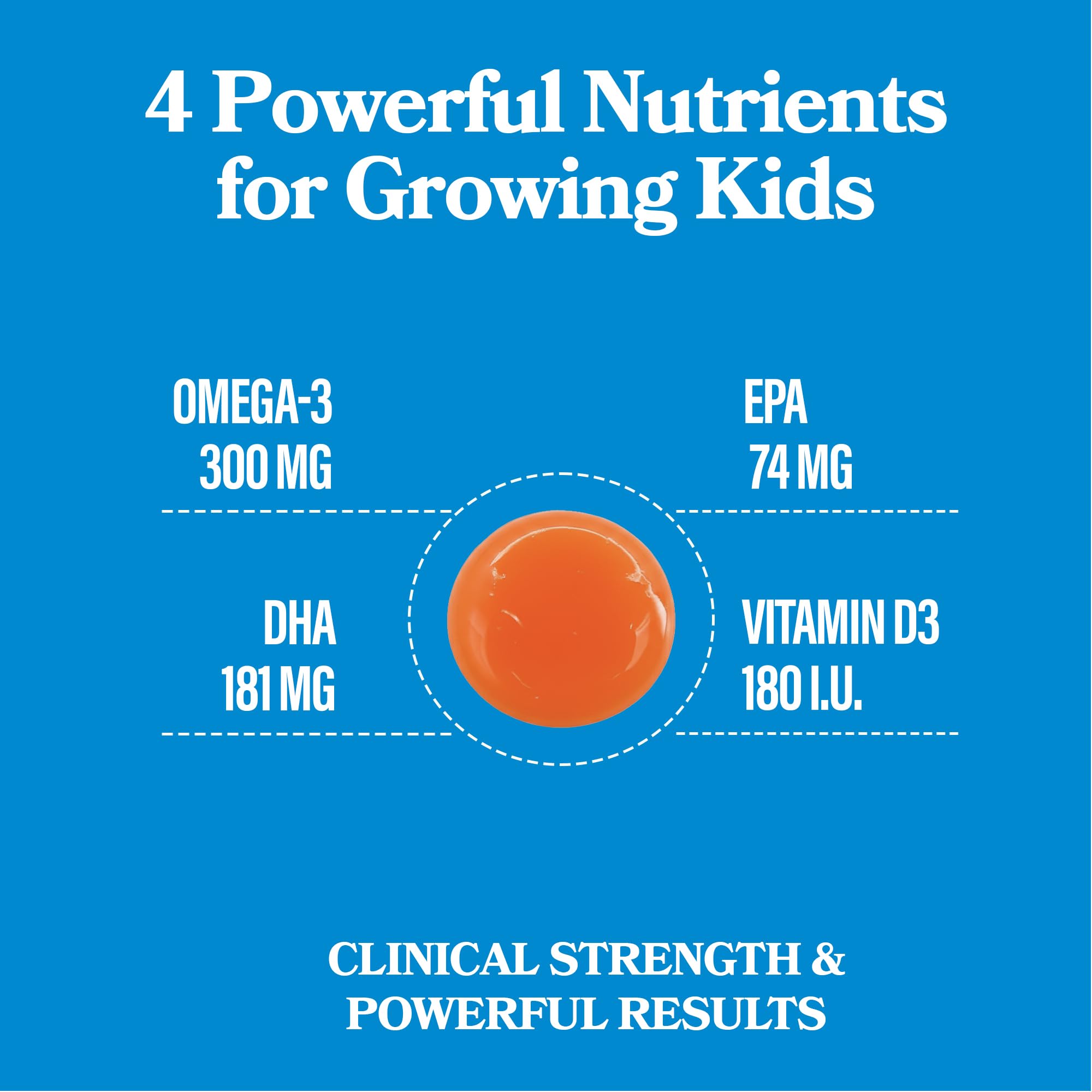 DAIKEN High Concentration Kids Fish Oil Omega-3 Gummies, No Sugar Added, Individually Wrapped, 300 mg Omega-3 (DHA & EPA) with Vitamin D3 for Kid, 30 Count, Tropical Fruit Flavor, Norwegian Sourced DAIKENAu supplements