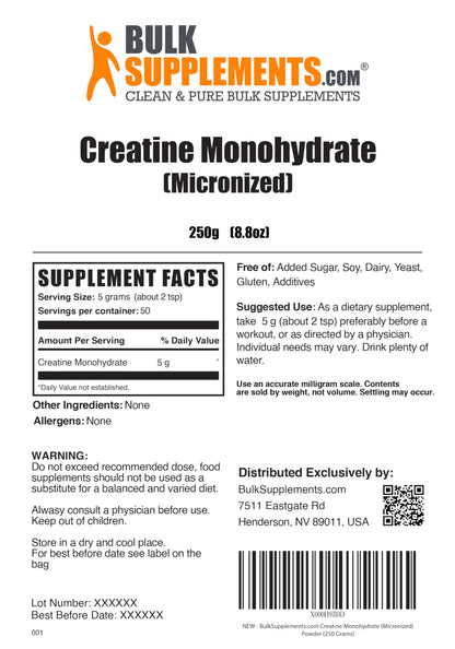 BULKSUPPLEMENTS.COM Creatine Monohydrate Powder - Micronized Creatine BULKSUPPLEMENTS.COMUS supplements