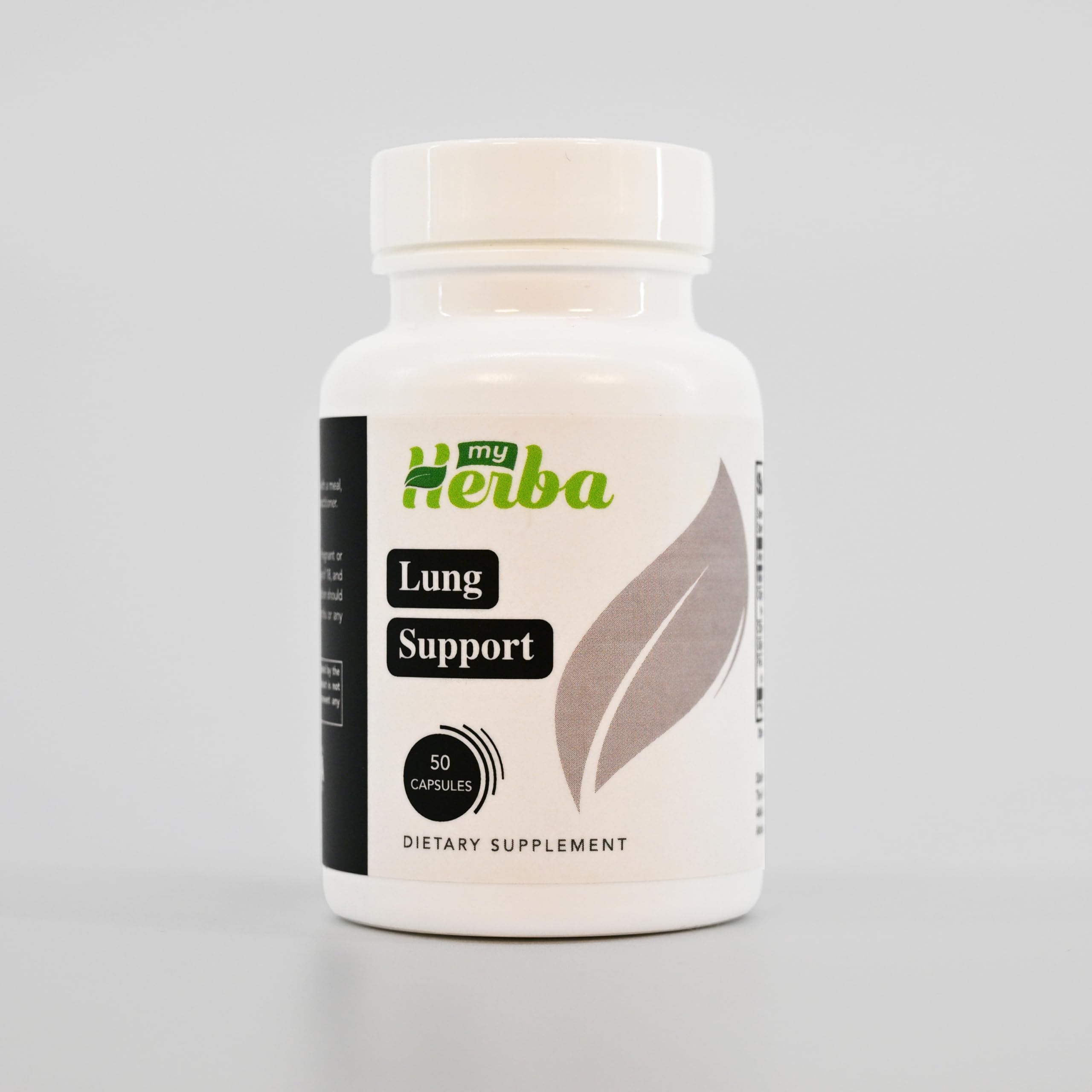 MyHerba Lung Support Supplement - Vegan Formula with Marshmallow Root, Chlorella, Ginkgo Biloba Leaf, Irish Sea Moss & PAU D’Arco - Deep Lung Cleanse, Detox and Immune Support for Adults, 50 Capsules MyHerbaAu supplements