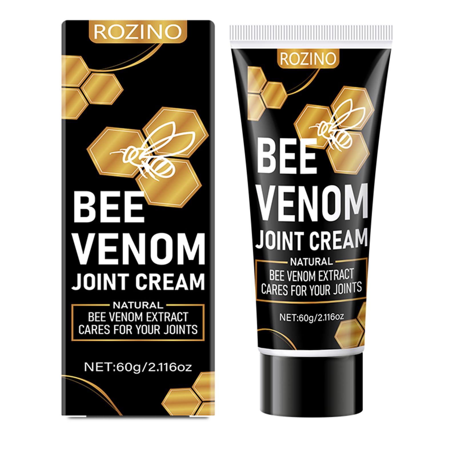 Bee Venom Joint Cream for Knees & Joints - Lightweight Moisturizing Cream for Dry Skin, Fast Absorbing & Non-Greasy Formula - Supports Comfortable Movement (2.116OZ) GenericAu supplements