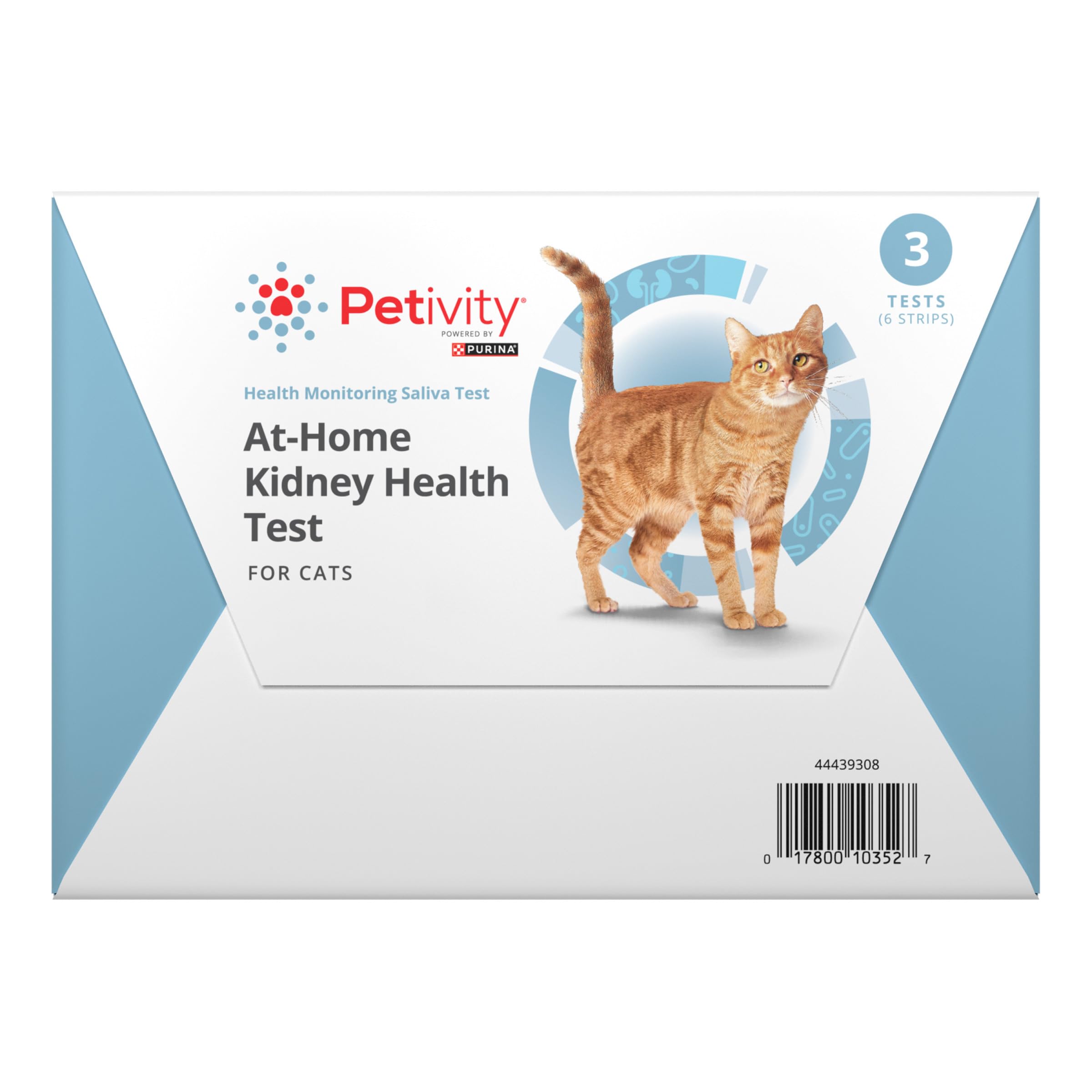 Petivity At-Home Kidney Health Test Kit for Cats — Quick Saliva Urea Test (2-Minute Home Check), Powered by Purina — Help Detect Early Kidney Changes - (Pack of 3) petivityAu supplements