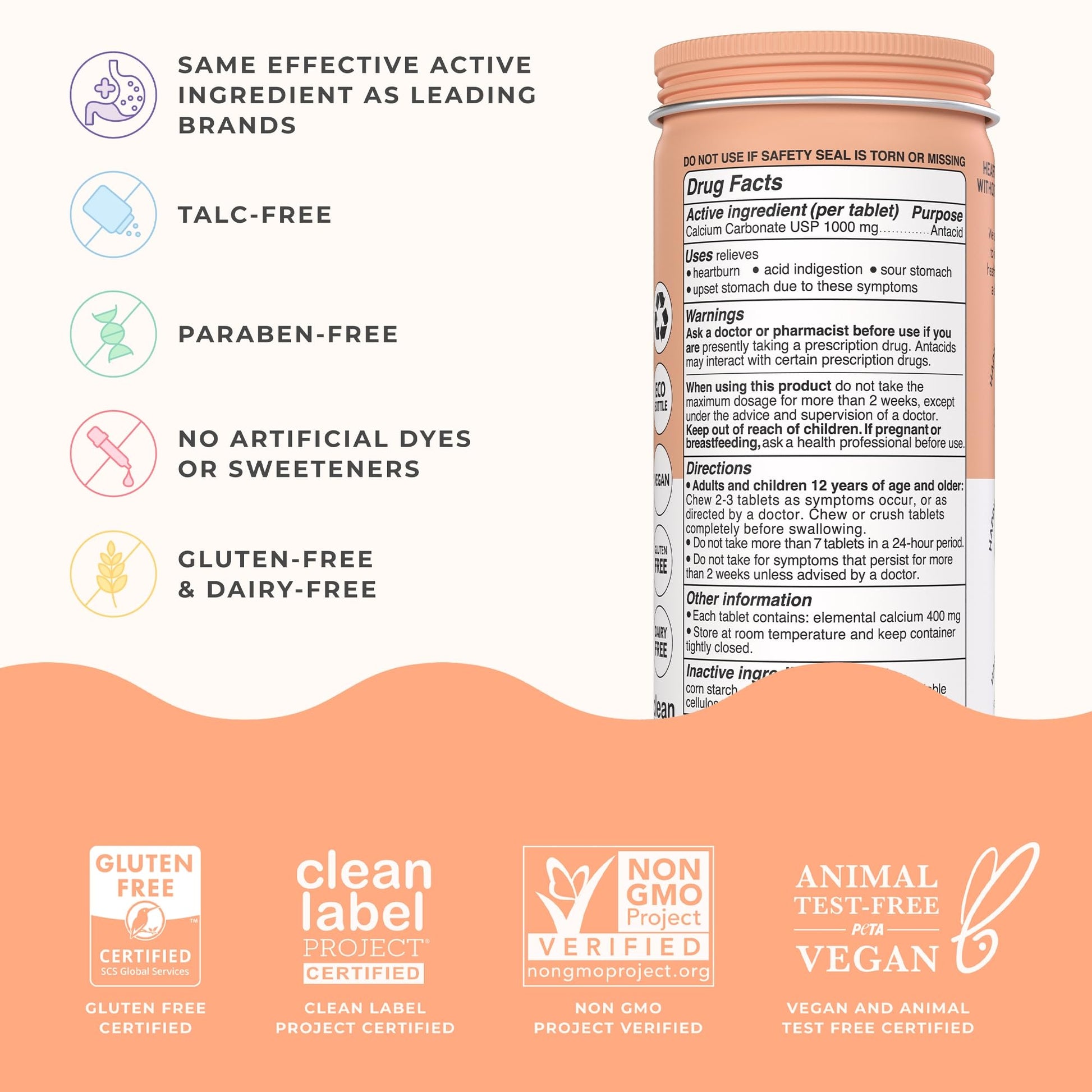 Wonderbelly Antacid, Effective Heartburn and Instant Acid Indigestion Relief, Maximum WonderbellyAu supplements