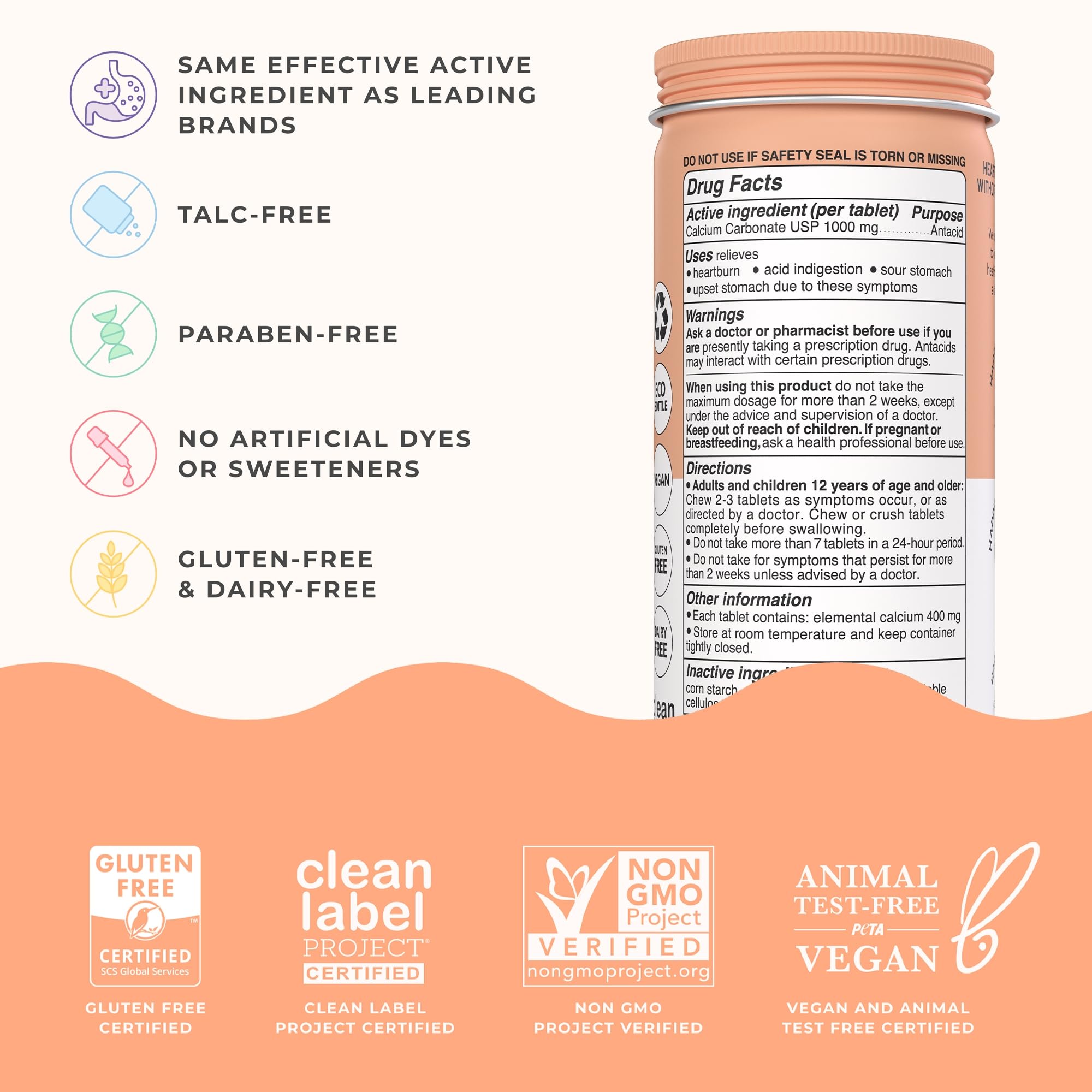 Wonderbelly Antacid, Effective Heartburn and Instant Acid Indigestion Relief, Maximum WonderbellyAu supplements