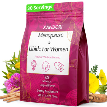 Menopause Supplements for Women, 10-in-1 Hormone Balance for Women, with Red Clover, Korean Ginseng, Shatavari - Menopause & Libisoothe Powder for Desire, Hot Flashes, Night Sweats & Mood - 5.3 Oz XandoriAu supplements