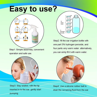 Ear Wax Removal Tool, Ear Cleaning Kits Safe Ear Irrigation Kit Ear Flush QISXROVYUS supplements