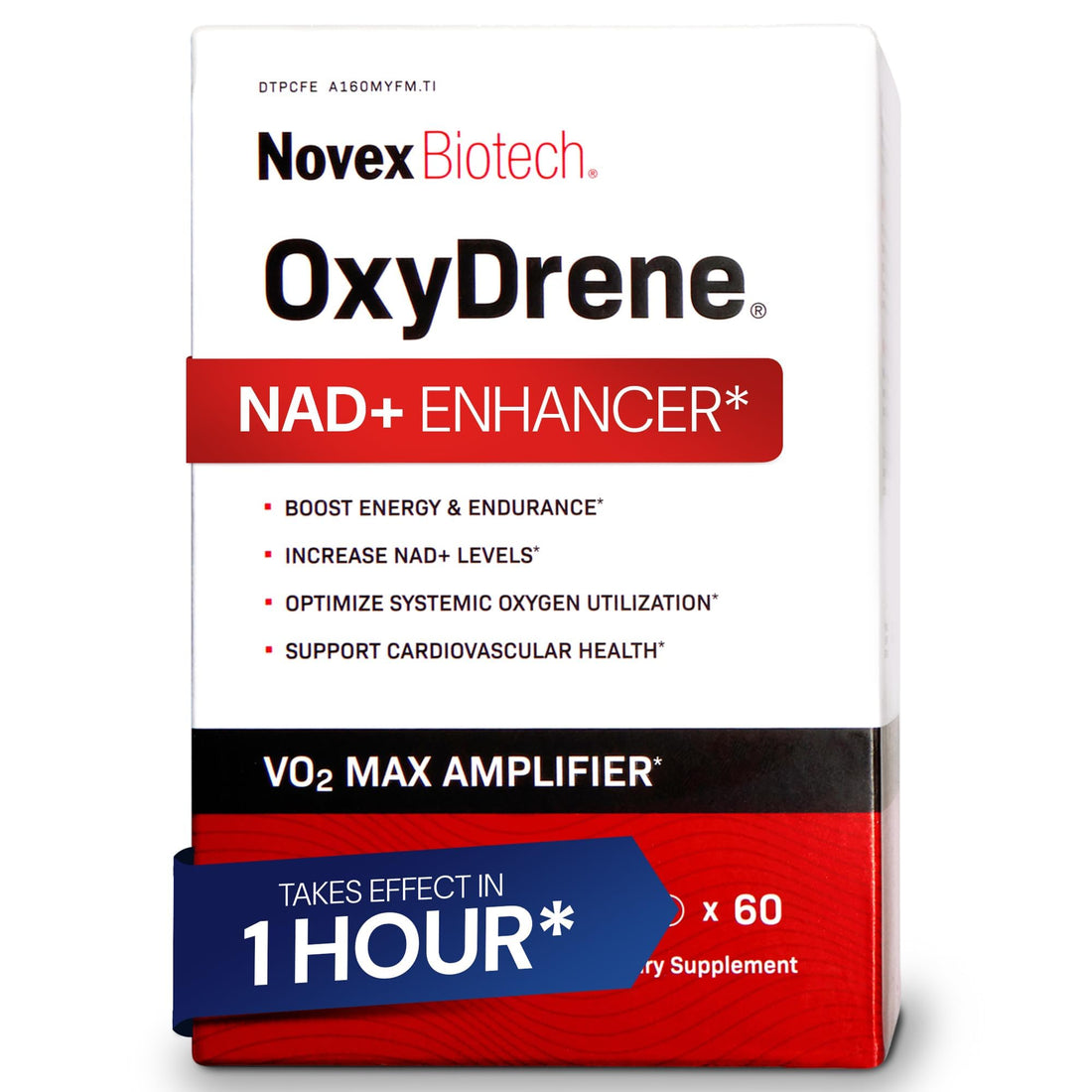 Novex Biotech Oxydrene NAD+ Enhancer - Natural Supplement Promoting Metabolism and Cardiovascular Support for Men and Women - (60 Capsules) Novex BiotechAu supplements