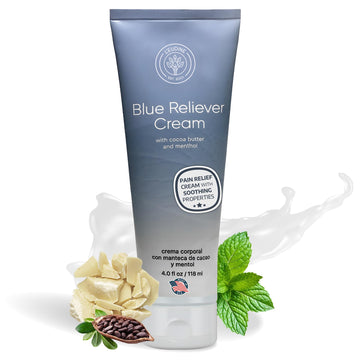 L'EUDINE Blue Reliever Cream – Joint and Muscle Therapy, Body Cream with Cocoa Butter and Menthol L'eudineAu supplements