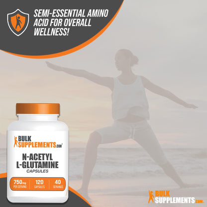 BULKSUPPLEMENTS.COM N-Acetyl L-Glutamine Capsules - Glutamine Supplement BULKSUPPLEMENTS.COMUS supplements