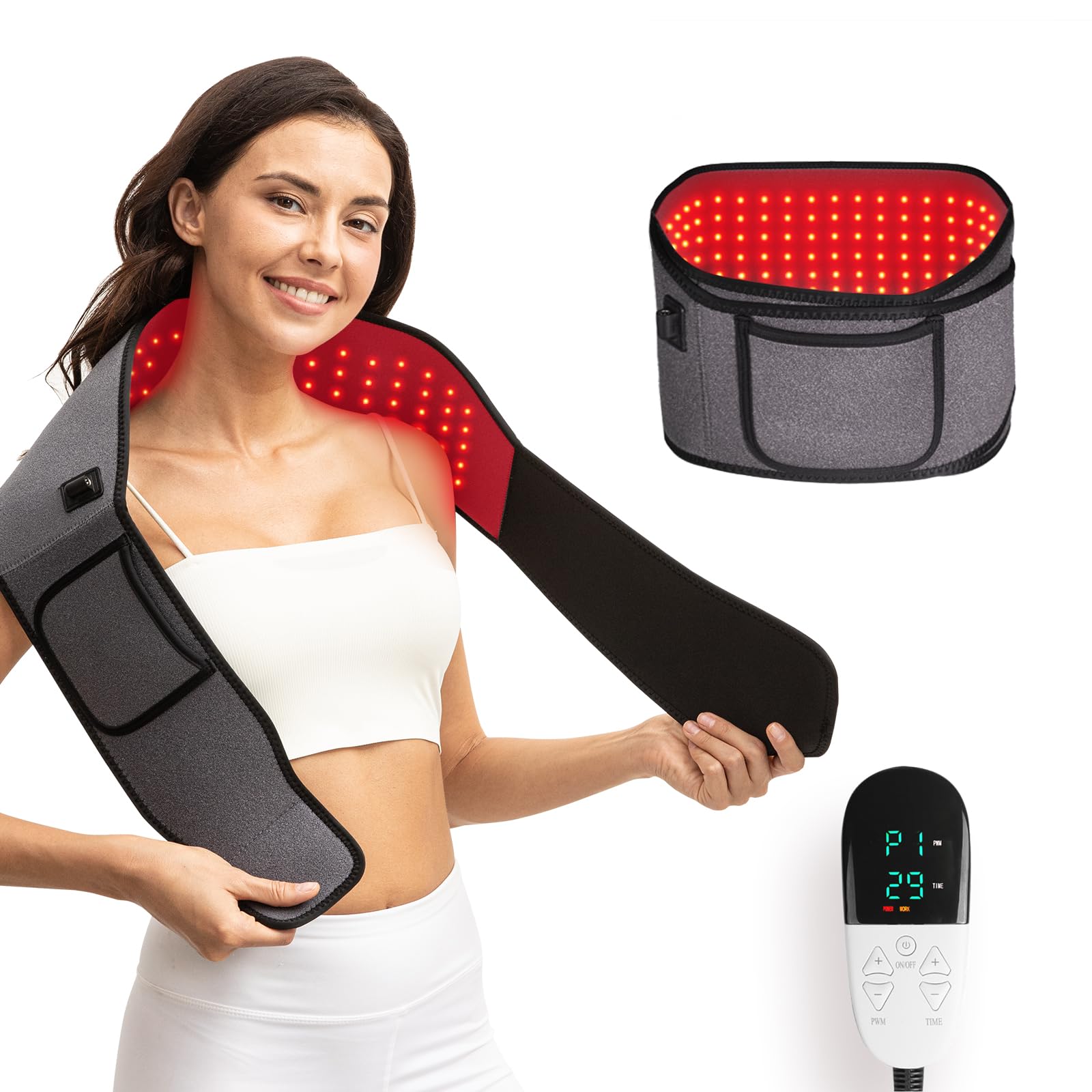 Headot Red Light Therapy Wrap Belt for Body, Men and Women Gift,100 LEDs,5Gears 9Timers HeaDotAu supplements