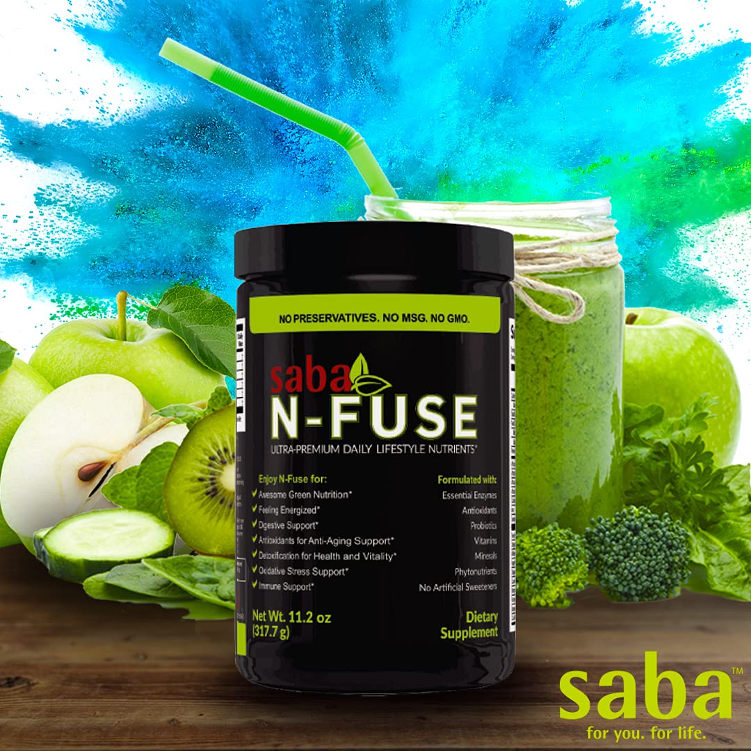 Saba N-Fuse-Whole Food Daily Nutrition,-Phytonutrients, Pre and Probiotics, Enzymes SabaAu supplements